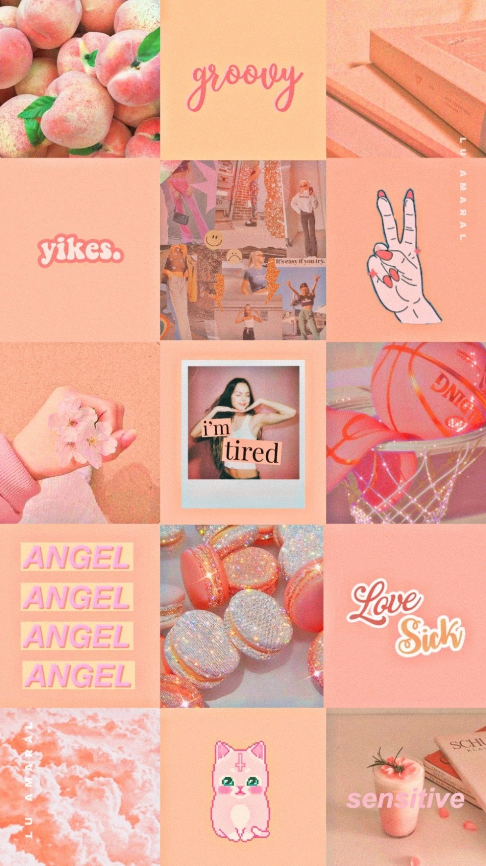 980x1750 Cute aesthetic collage wallpaper, Phone