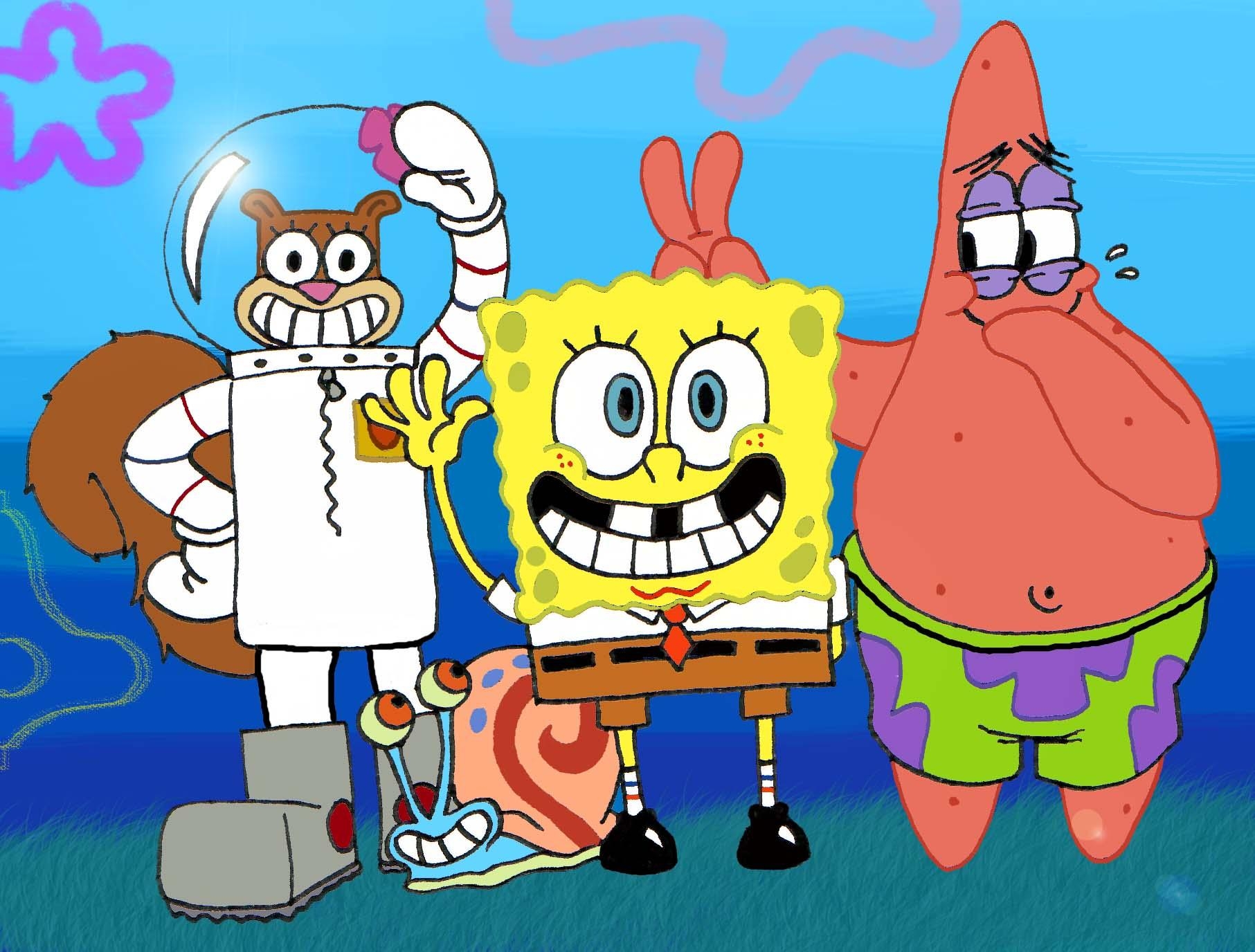 1820x1380 Spongebob Squarepants HD Wallpaper Background Wallpaper And Patrick And Sandy, Desktop