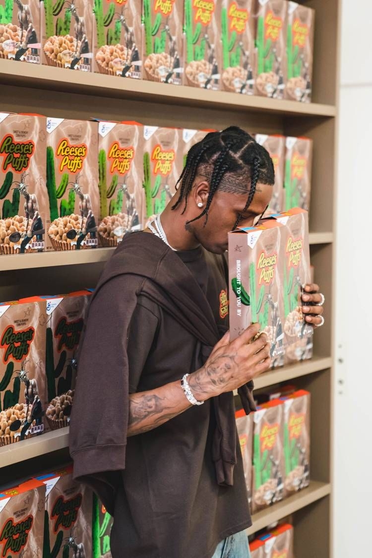 750x1130 Travis Scott Entertains The Masses At His Reese's Puffs Pop Up In Paris. Travis Scott Wallpaper, Travis Scott Album, Travis Scott Iphone Wallpaper, Phone