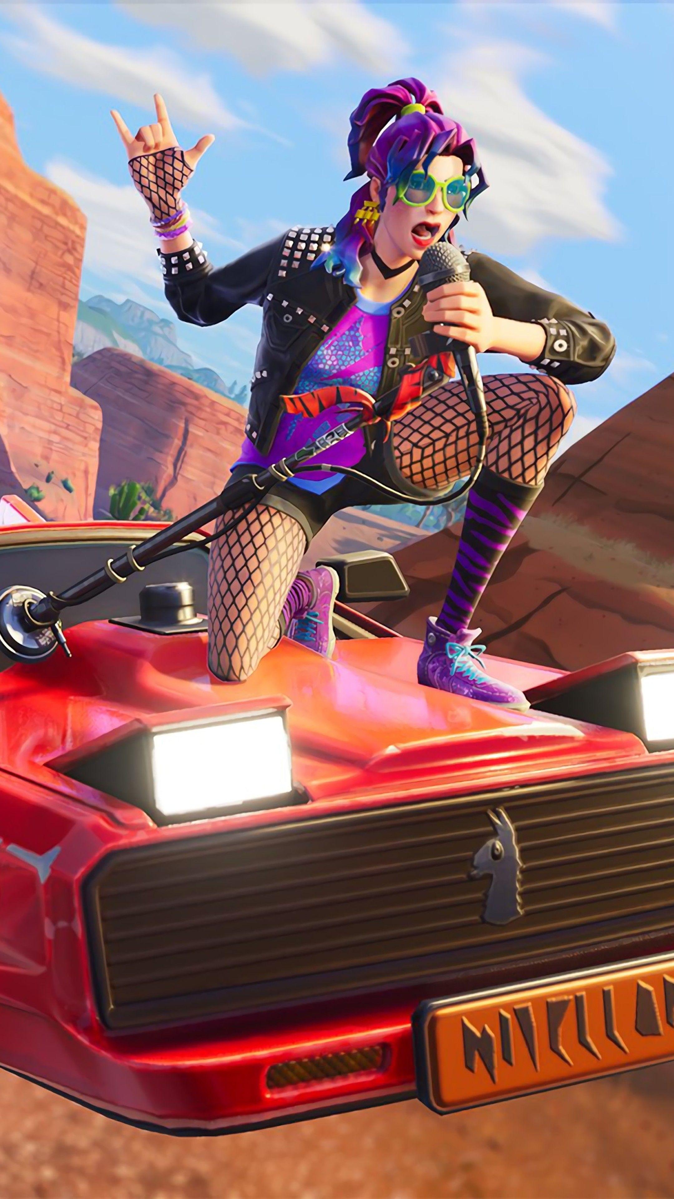 2160x3840 Stage Slayer And Synth Star Fortnite Battle Royale Sony, Phone