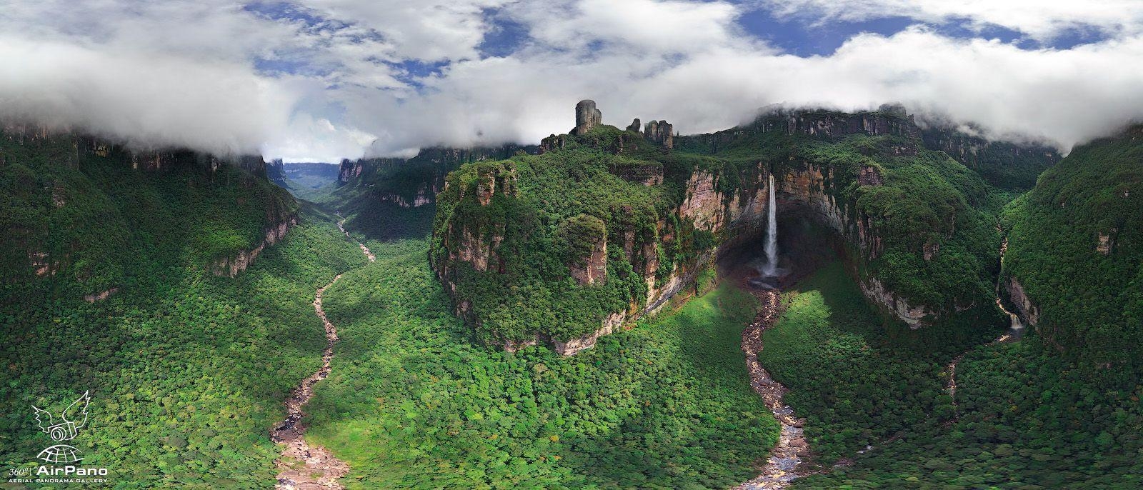 1600x690 Angel Waterfall of Venezuela World&;s Highest Waterfall, Dual Screen