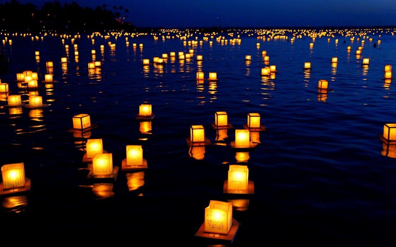 1280x800 HD wallpaper. Floating lanterns, Desktop