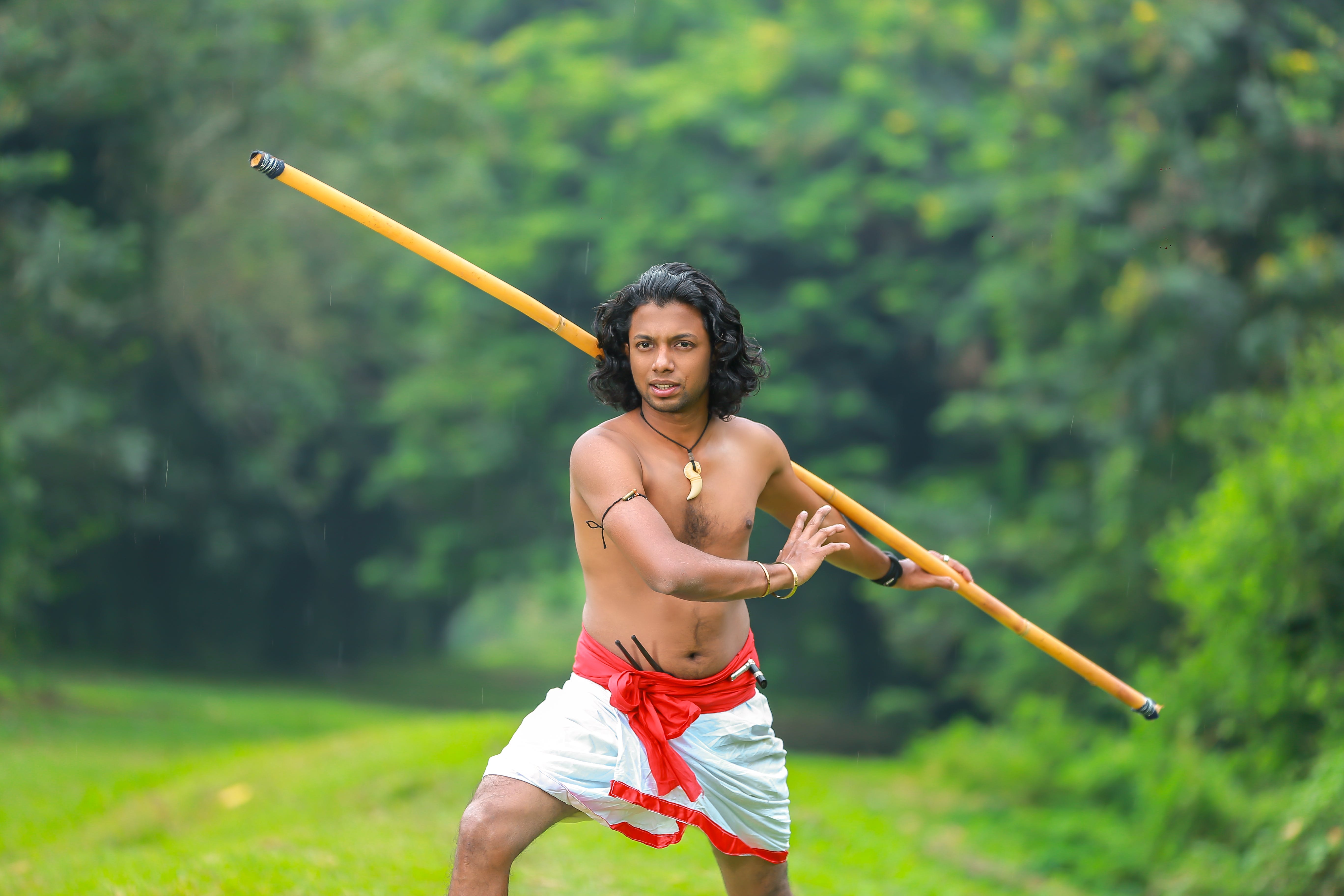 5480x3650 A Man Doing Silambam · Free, Desktop