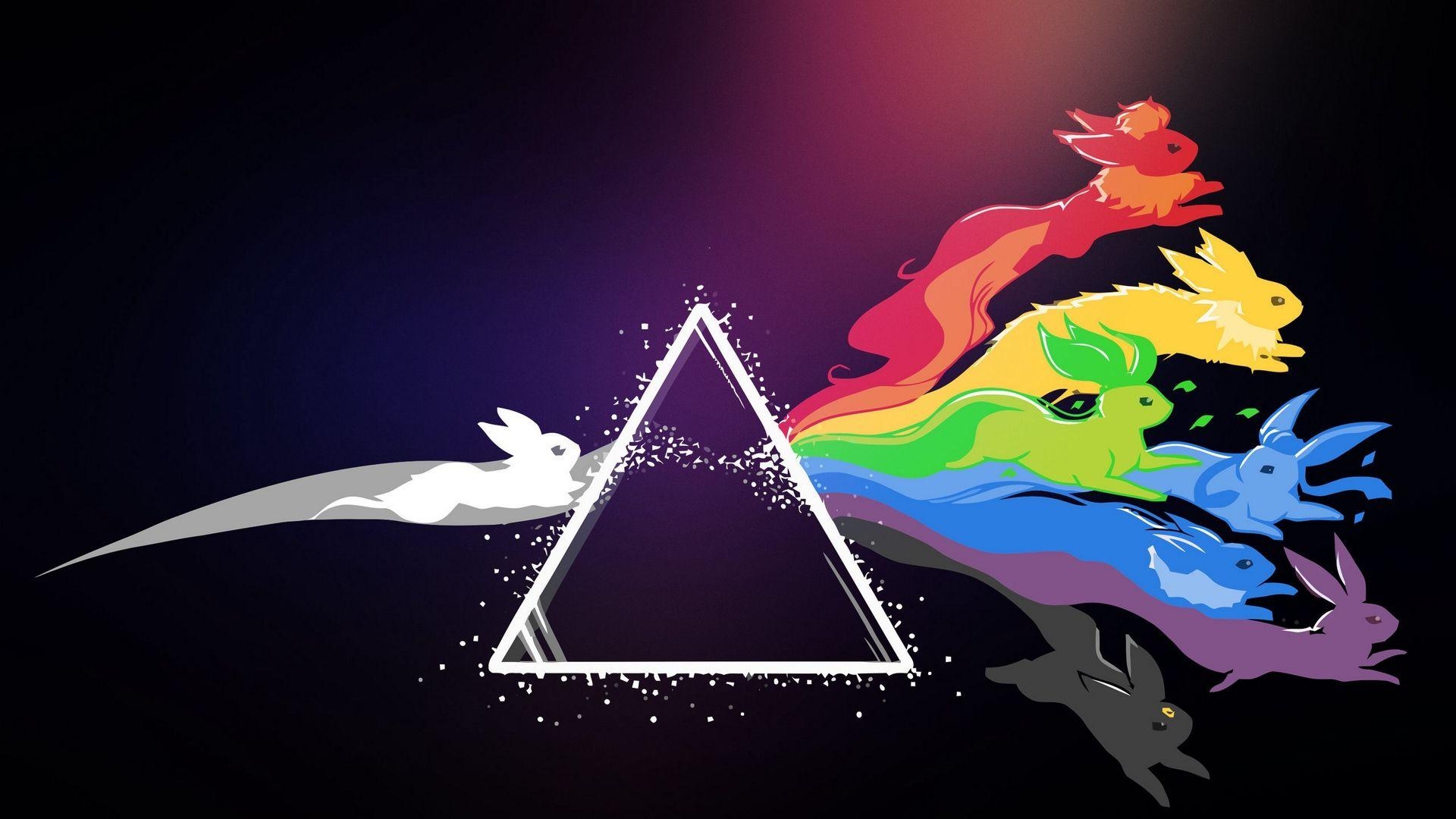 1920x1080 Download wallpaper  pink floyd, pokemon, bright, logo full, Desktop