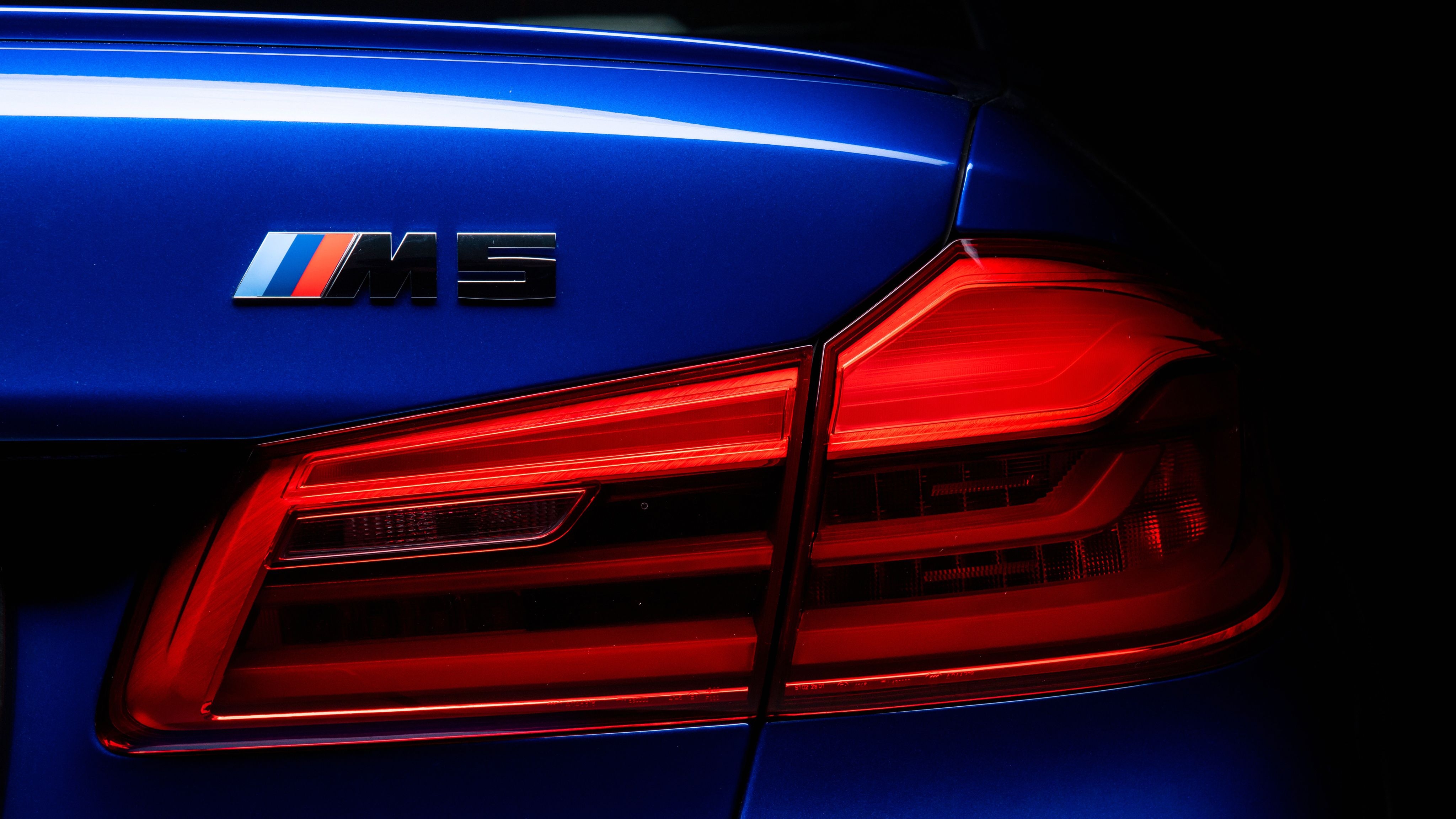 4100x2310 BMW M5 LED Tail lights 4K Wallpaper, Desktop