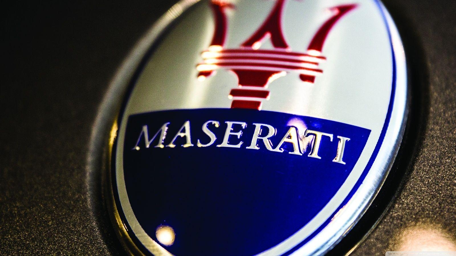 1600x900 Maserati Logo Close Up HD Desktop Wallpaper, Widescreen, High, Desktop