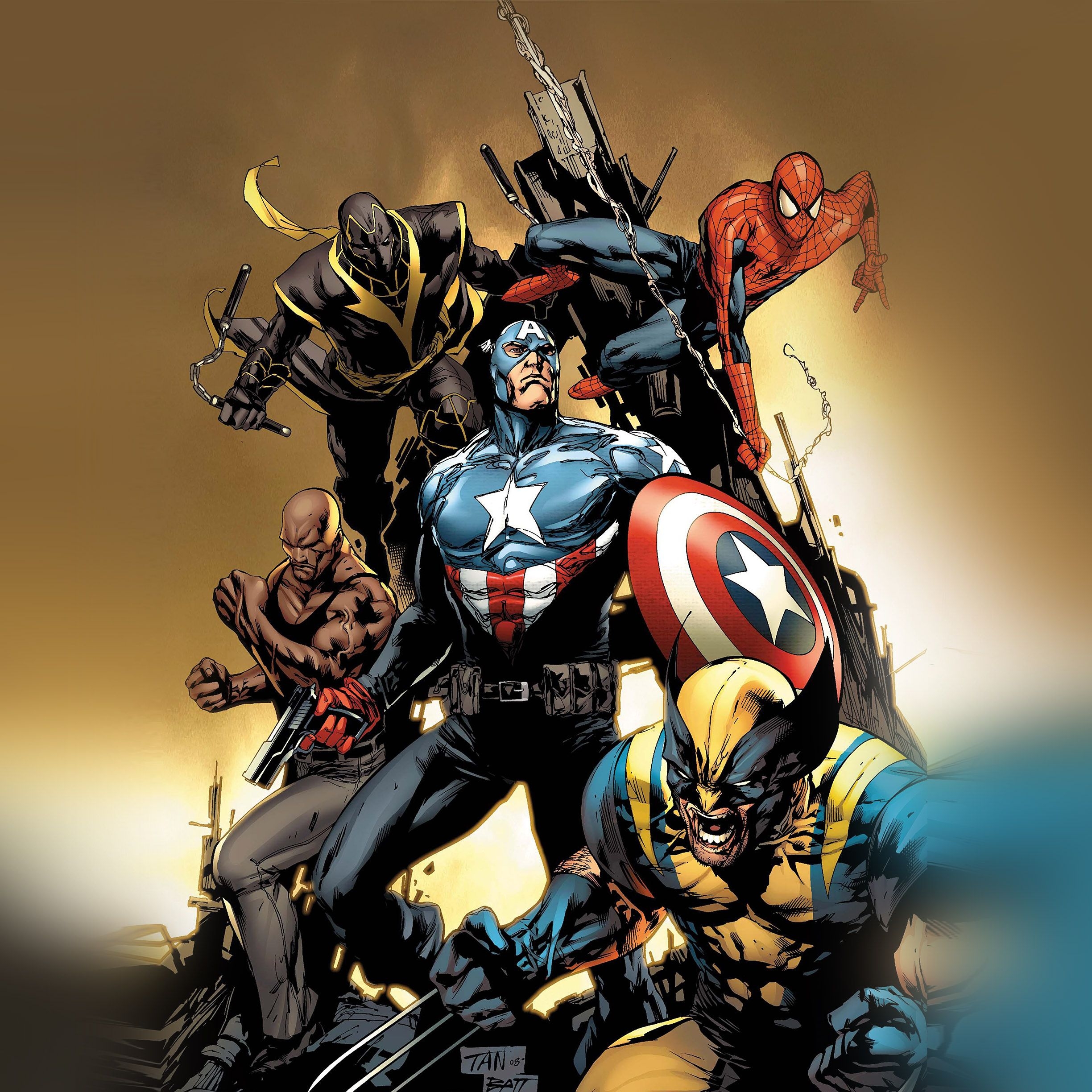 2450x2450 Wallpaper of the week: super hero pack II, Phone