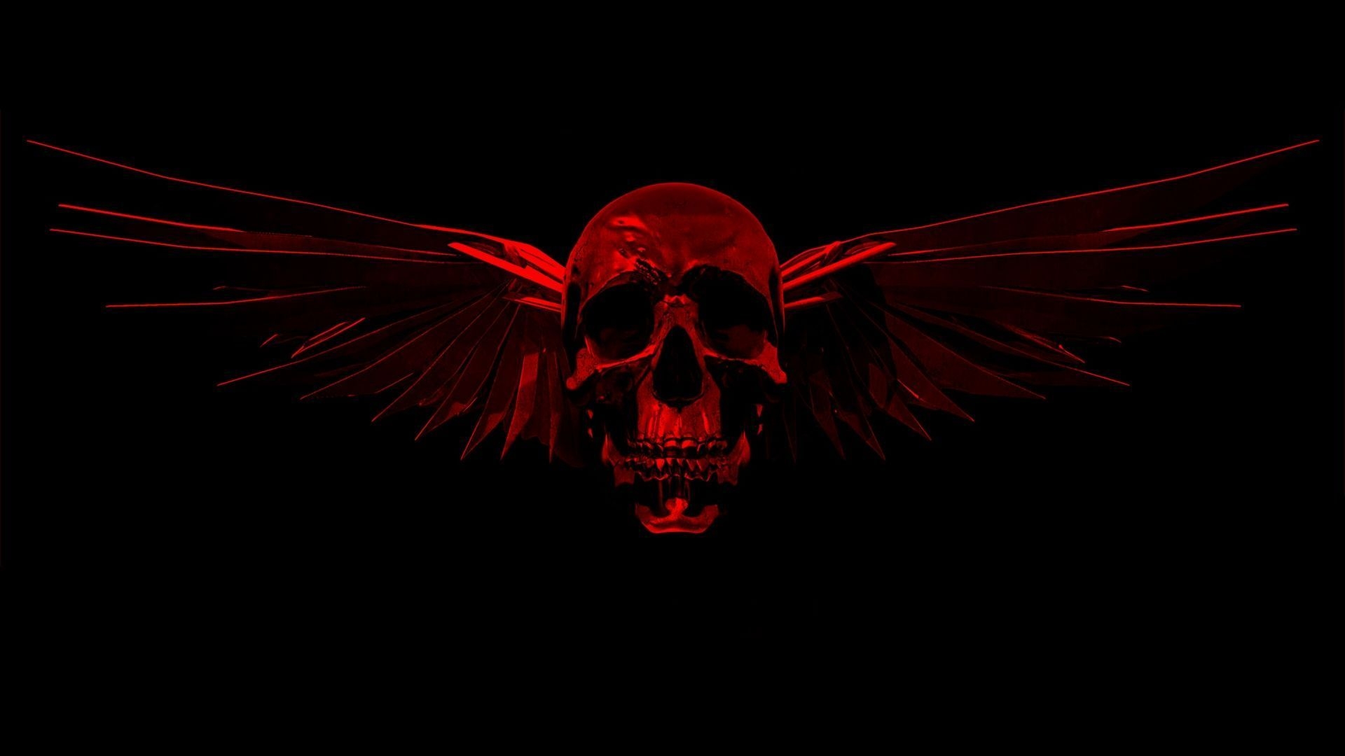 1920x1080 Red and Black Skull Wallpaper Free Red and Black Skull Background, Desktop