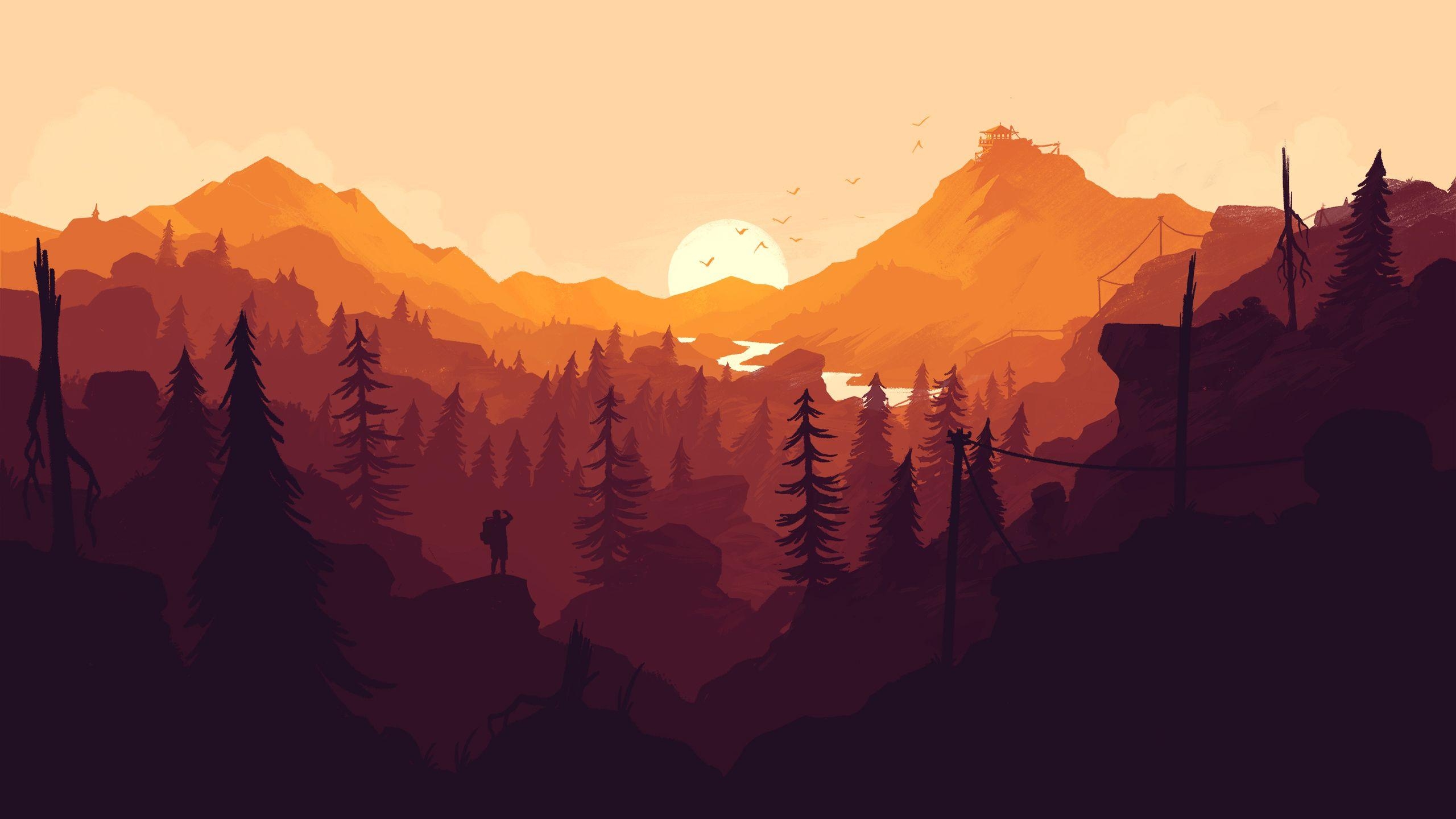 2560x1440 Firewatch wallpaper for iPhone and desktop, Desktop