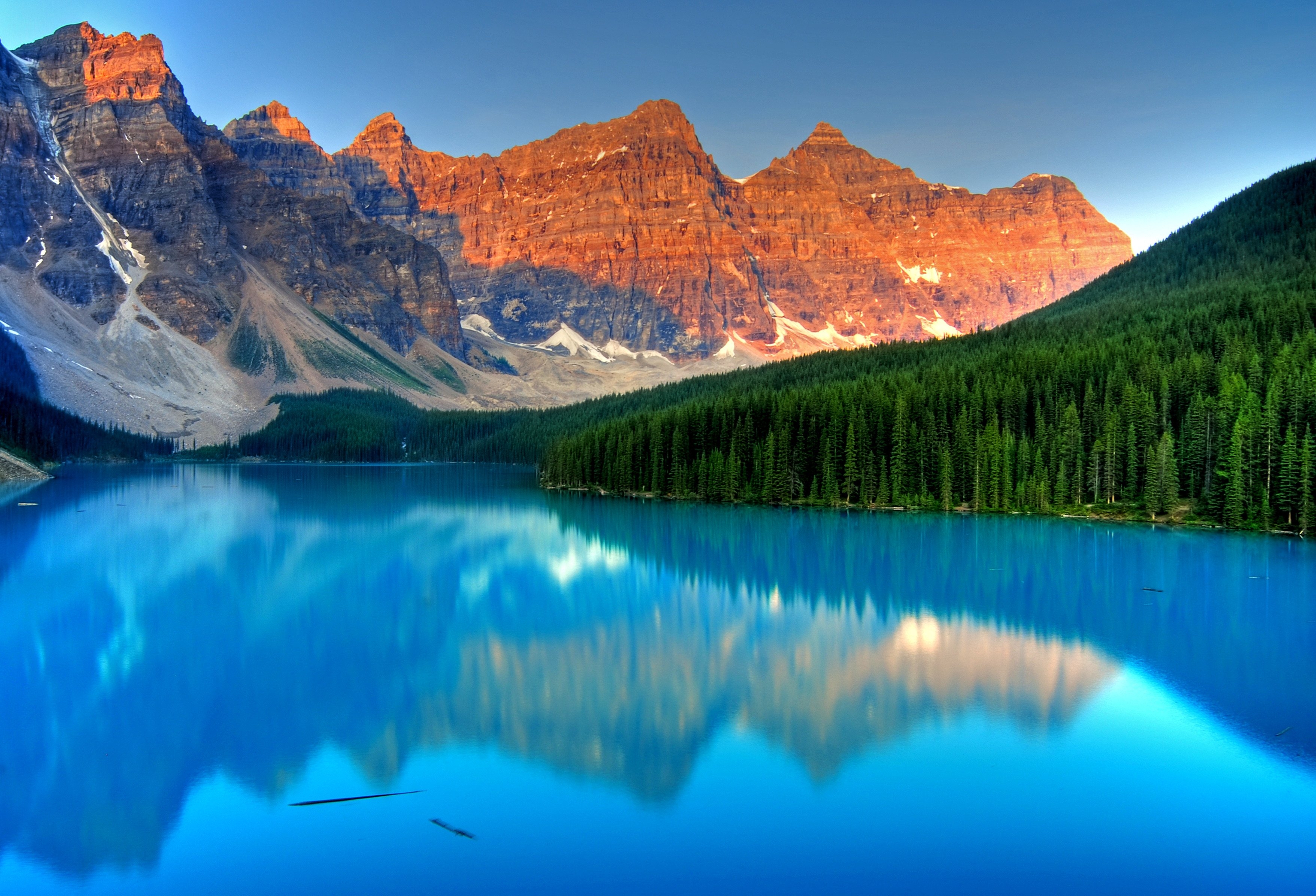 3520x2400 Moraine Lake Banff National Park lake Mountains wallpaper, Desktop