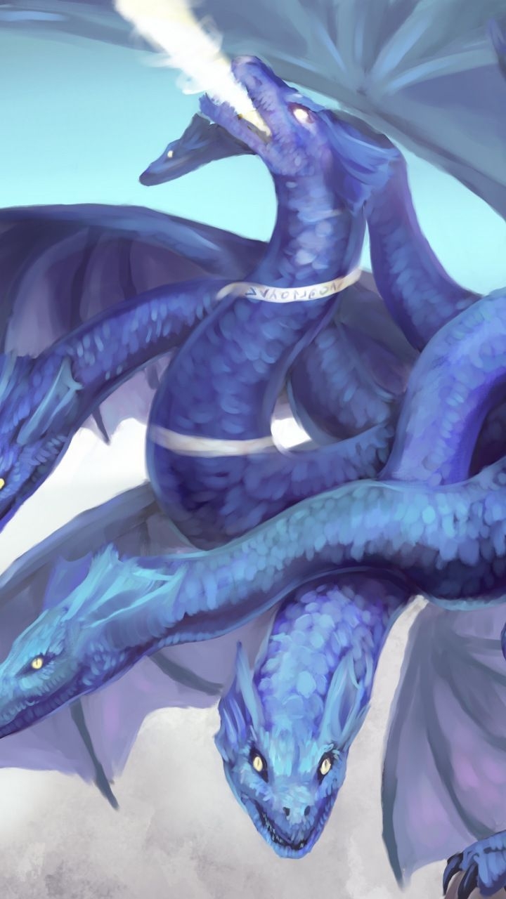 720x1280 Hydra, dragon, fantasy, art,  wallpaper. Dragon artwork, Phone