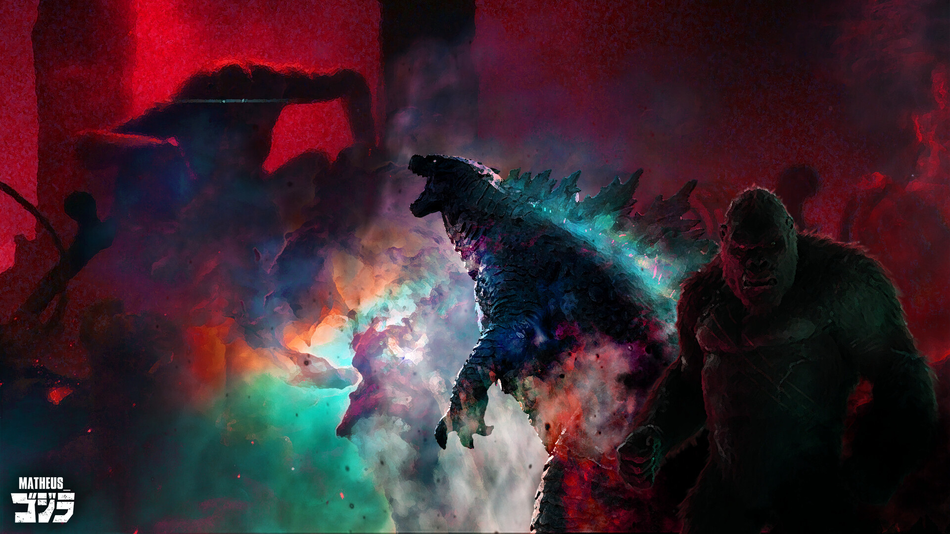 1920x1080 Godzilla x Kong: The New Empire fanart, Desktop