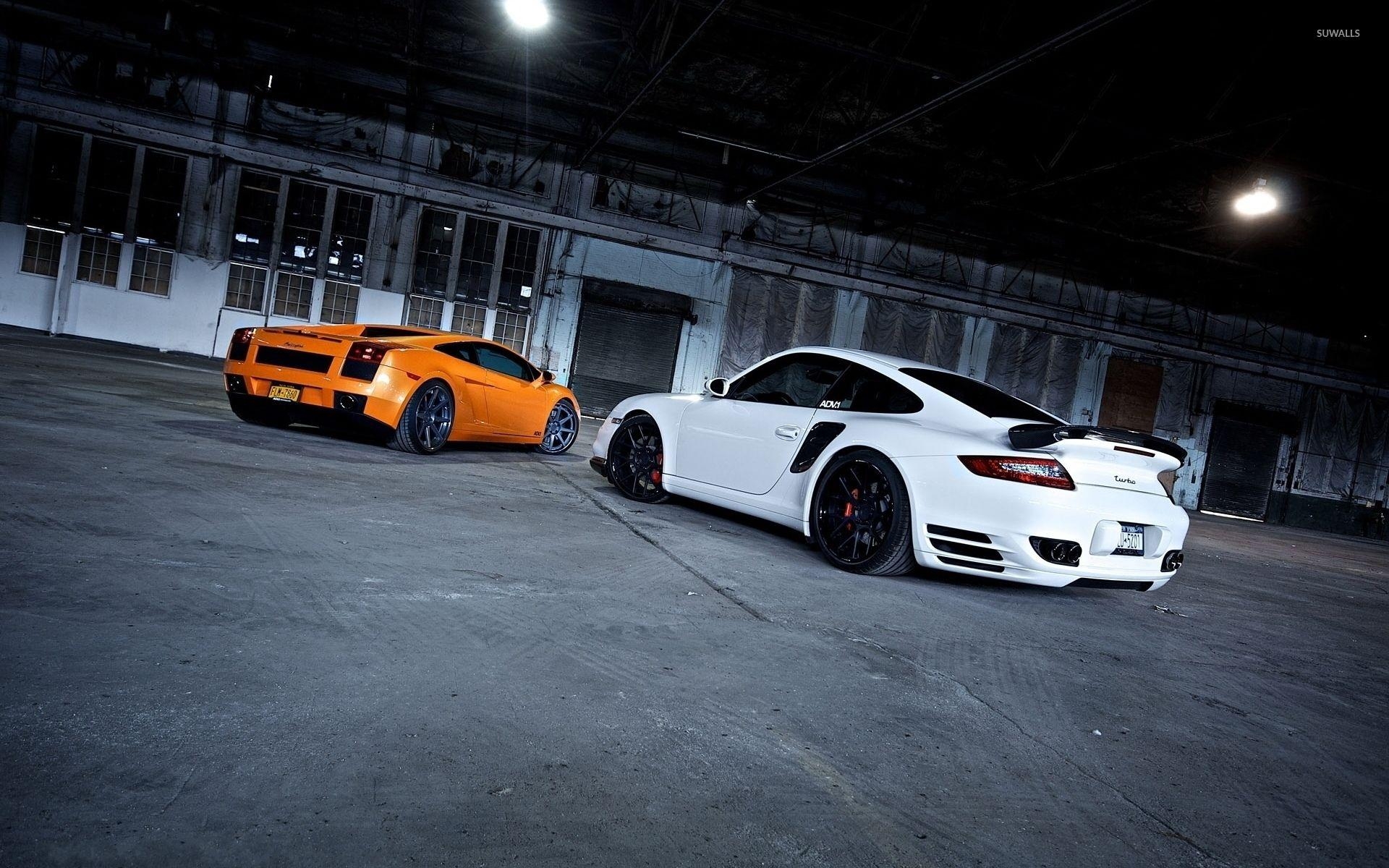 1920x1200 Lamborghini Gallardo and Porsche 911 wallpaper wallpaper, Desktop