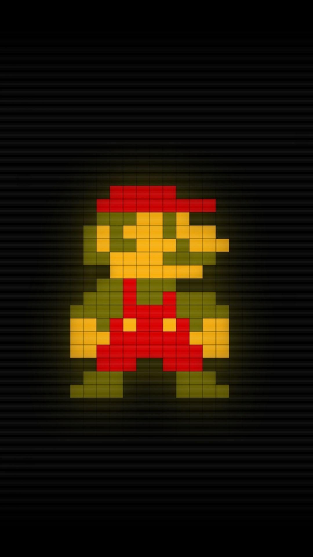 1080x1920 Hd Pixel Art Mario Bros Wallpaper For Mobile (JPEG Image, 1080 × 1920 Pixels) (31%). Character Wallpaper, Mario Bros, Mario, Phone