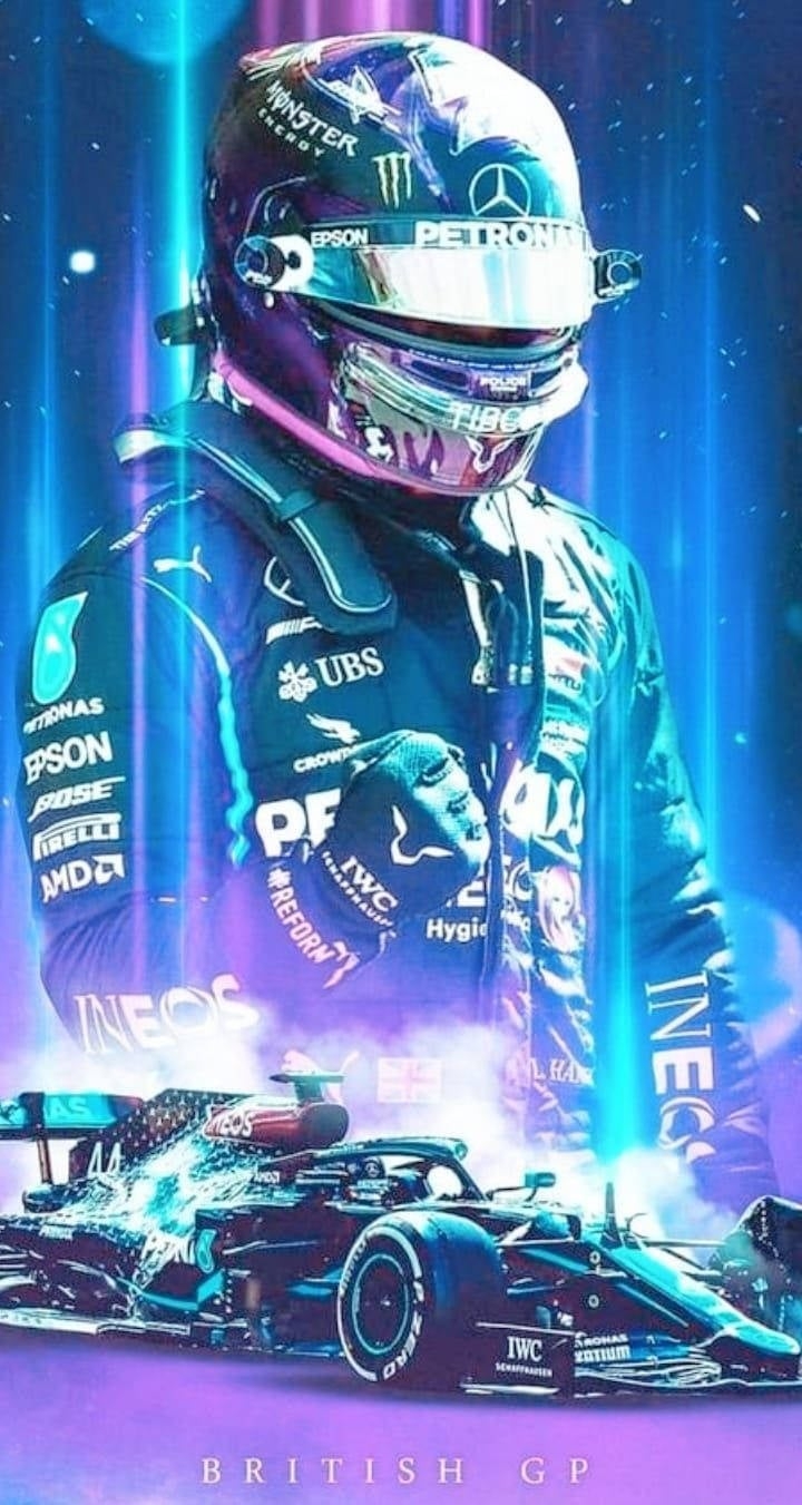 720x1360 Download Lewis Hamilton's Roaring Success at the British GP Wallpaper, Phone