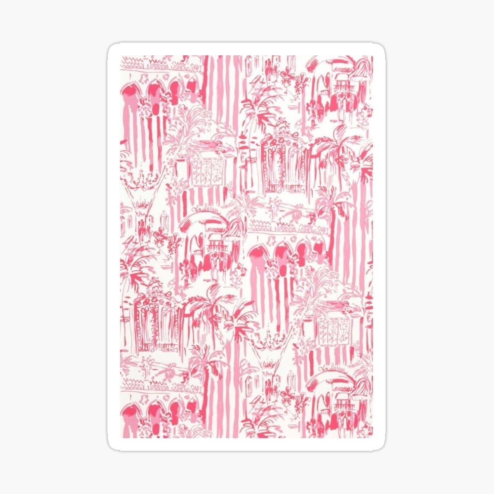 1000x1000 pink preppy wallpaper Art Board Print, Phone