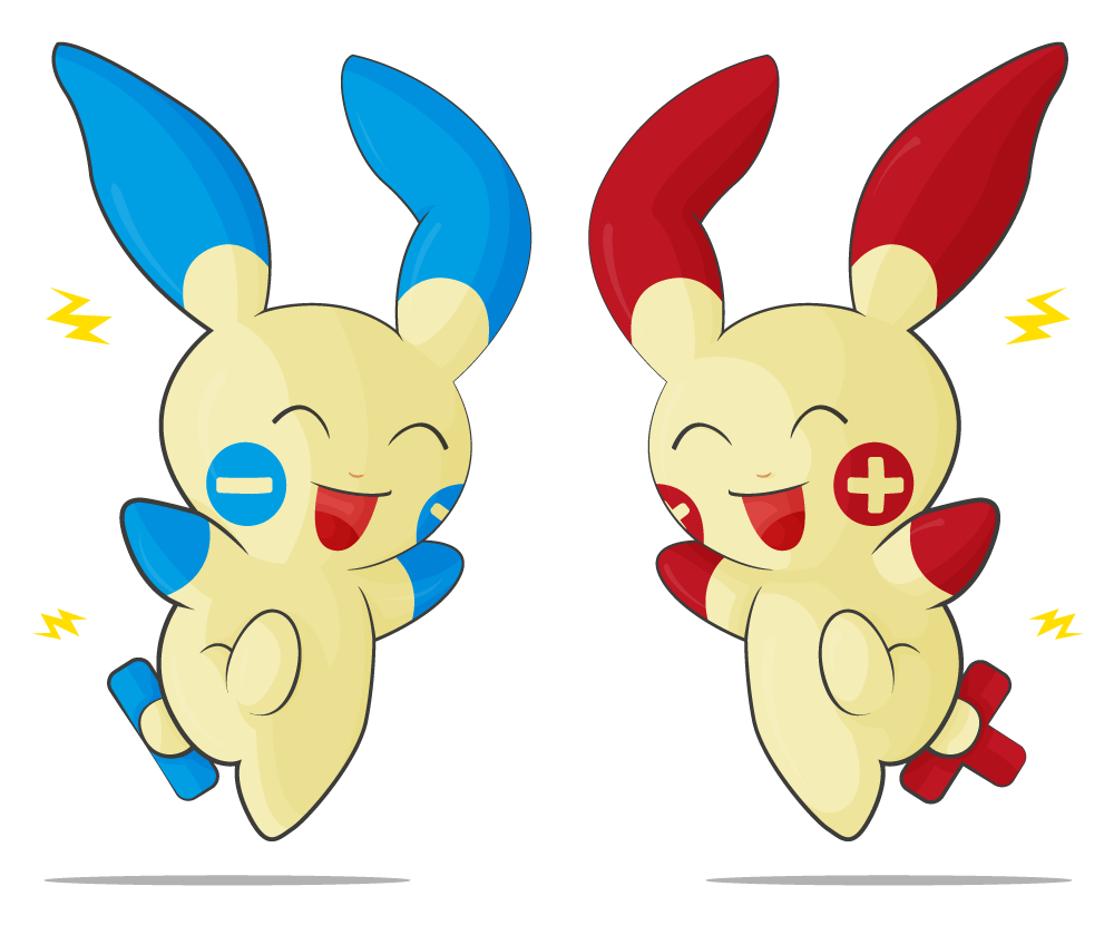 1000x830 Plusle. Minun. Negapi By Sun D4y, Desktop