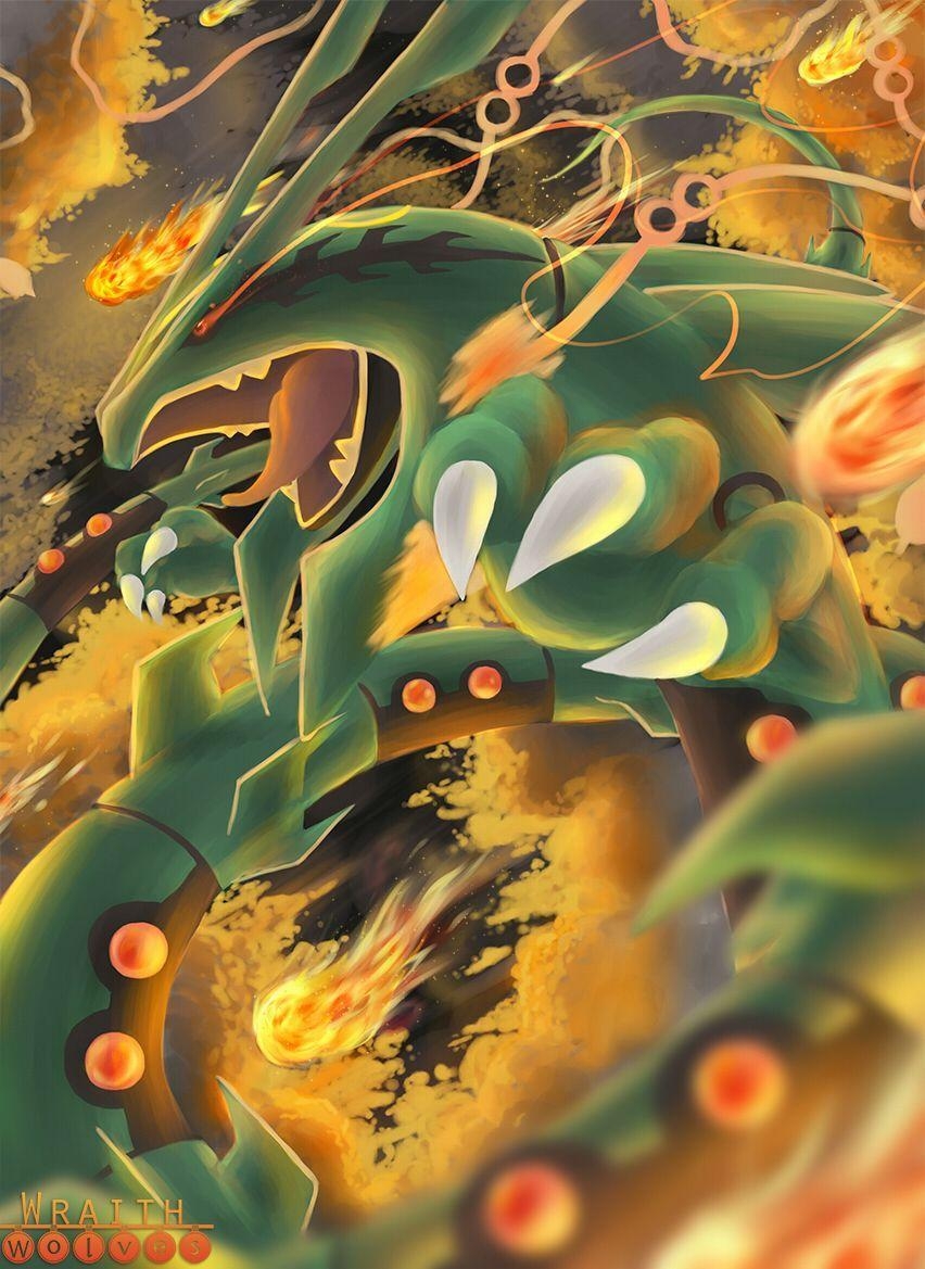 860x1170 rayquaza, Phone