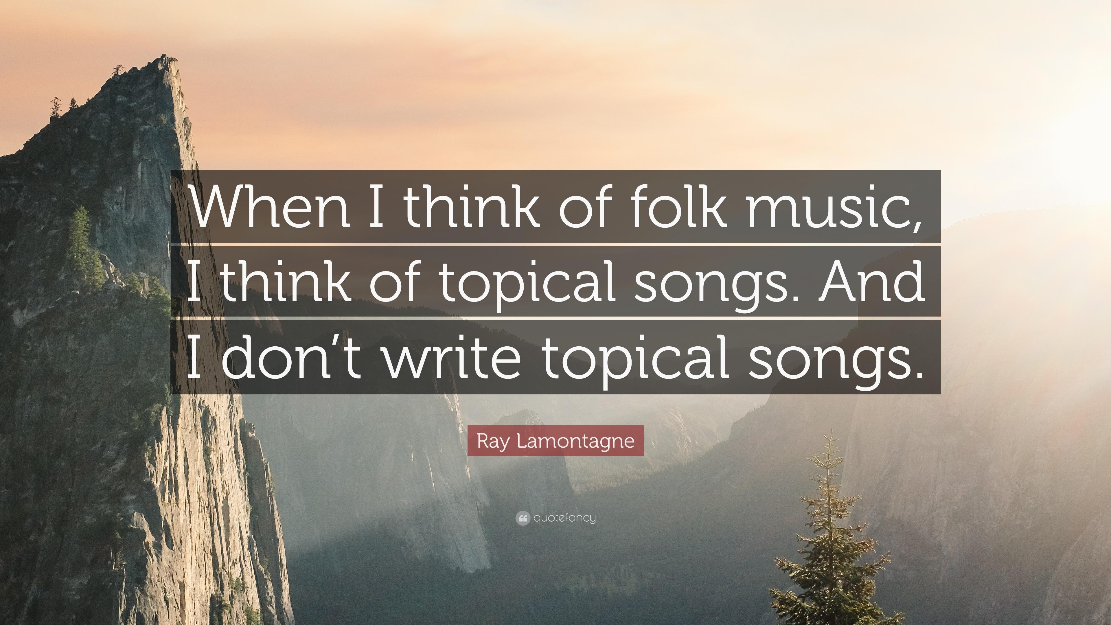 3840x2160 Ray Lamontagne Quote: “When I think of folk music, I think, Desktop