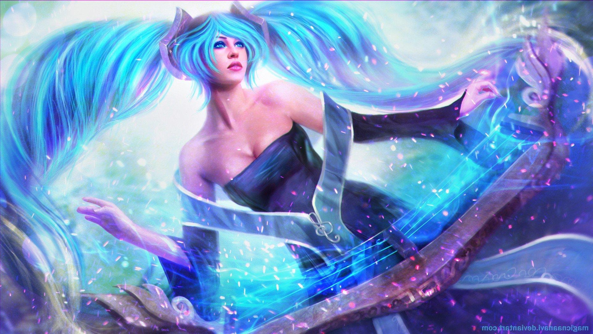 1920x1080 Sona League Of Legends, HD Fantasy Girls, 4k Wallpaper, Image, Desktop