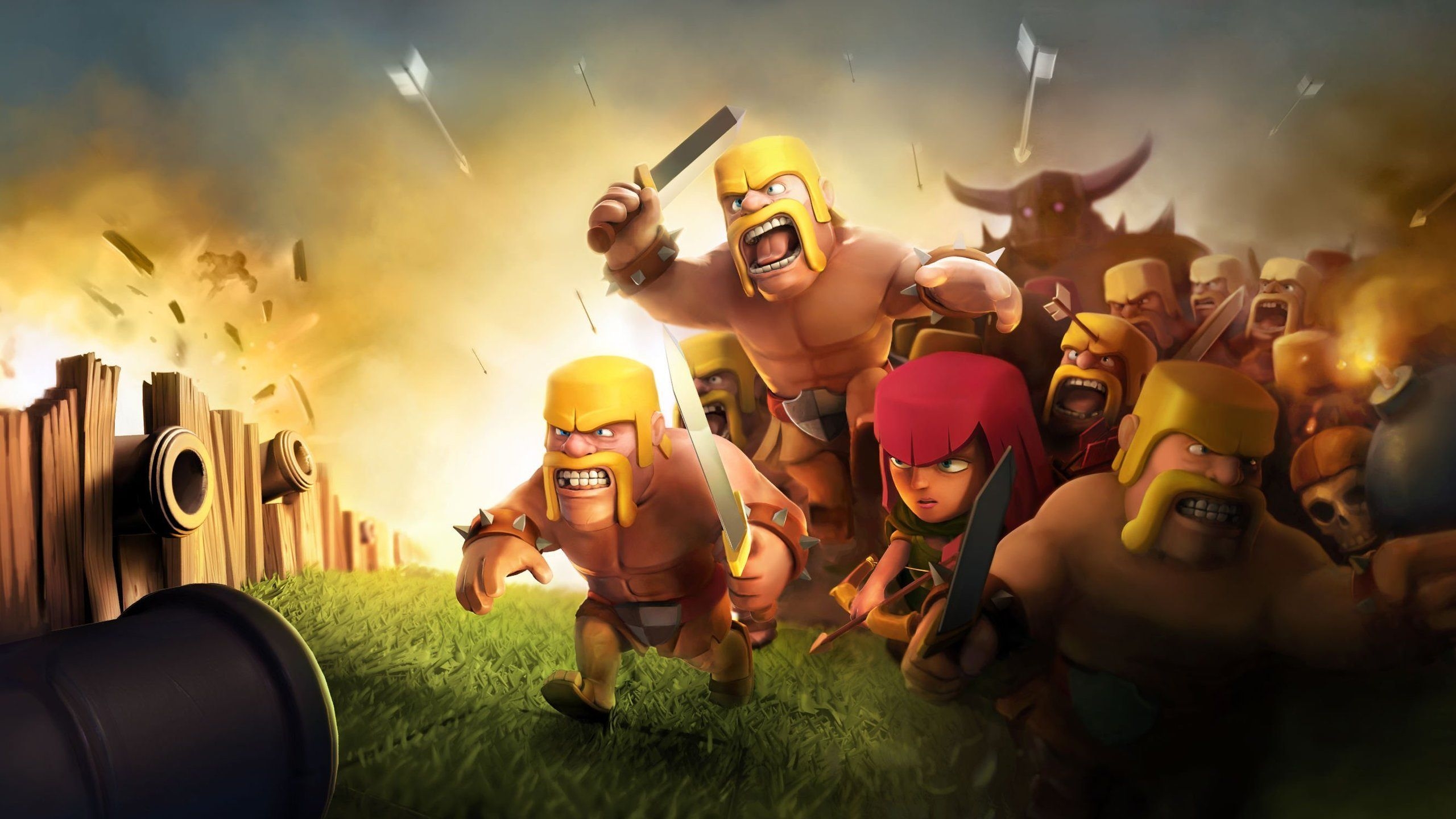 2560x1440 Clash Of Clans HD wallpaper. Clash of clans game, Clash of clans, Clan games, Desktop