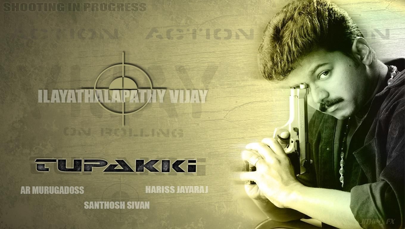 1360x770 southindiahits: Thuppakki Movie Wallpaper, Tamil Movie Thuppakki, Desktop