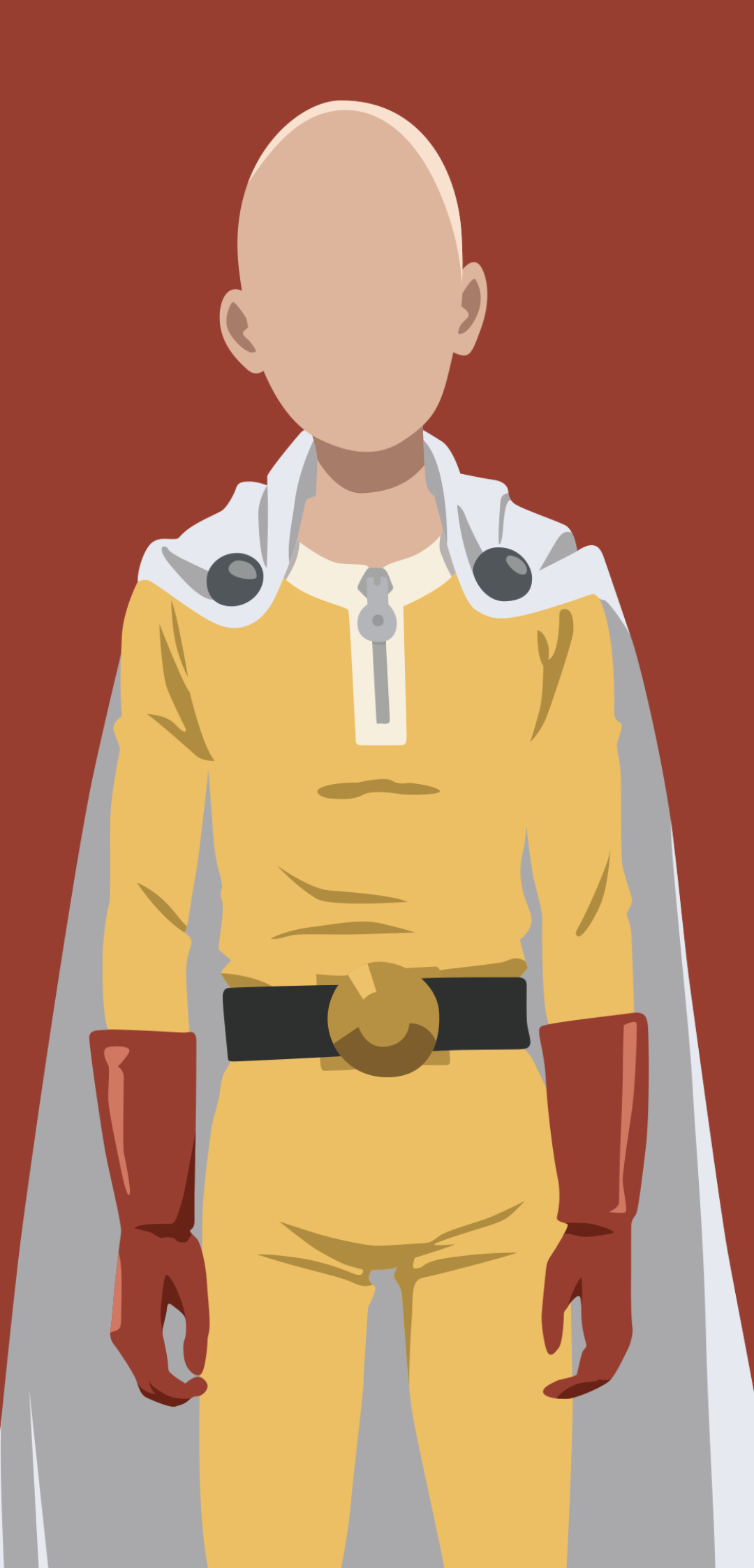 1080x2250 Wallpaper / Anime One Punch Man Phone Wallpaper, Saitama (One Punch Man), Minimalist,  Free Download, Phone