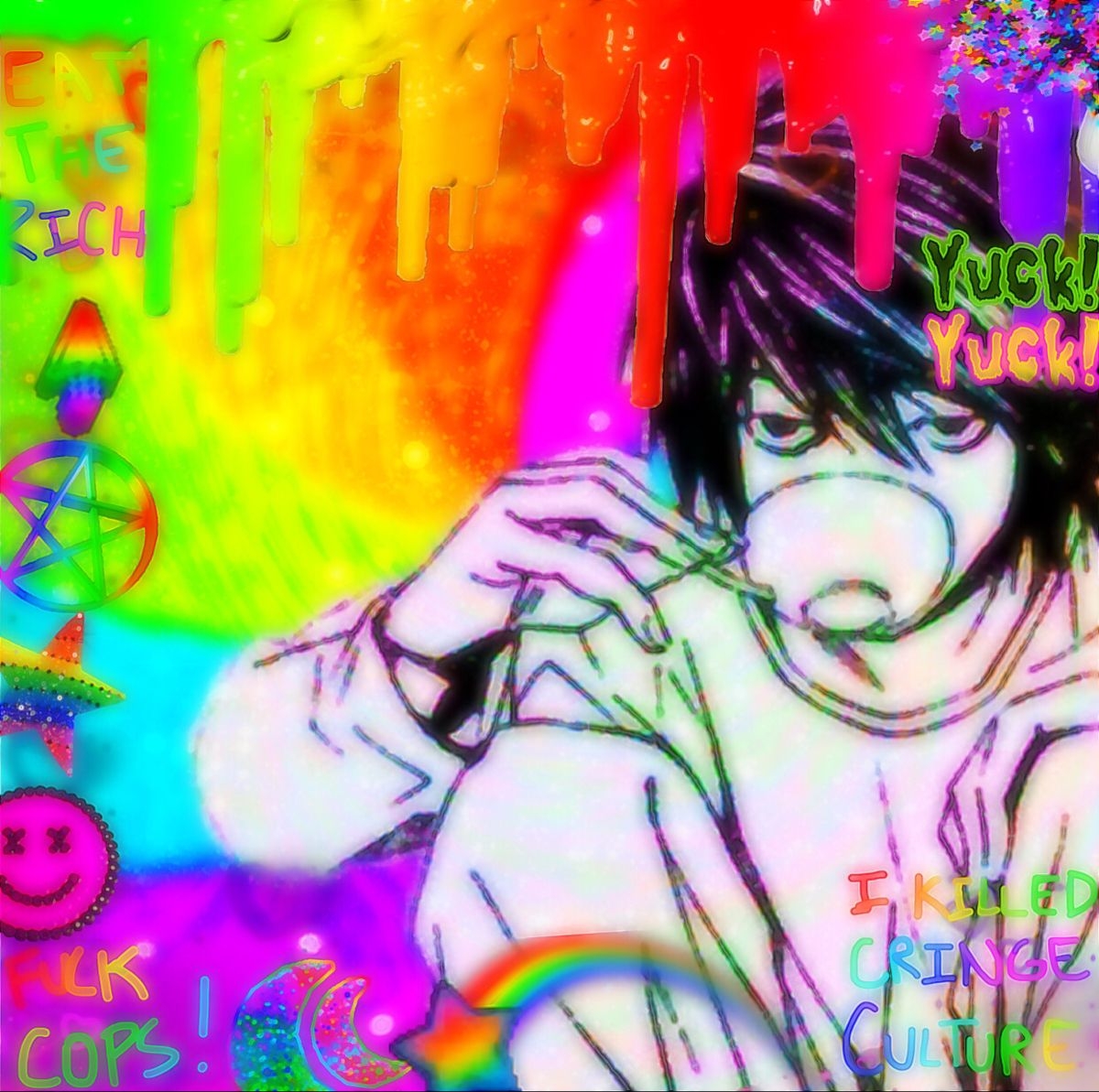 1200x1200 L glitchcore pfp. Glitchcore anime, Aesthetic anime, Anime wallpaper, Desktop