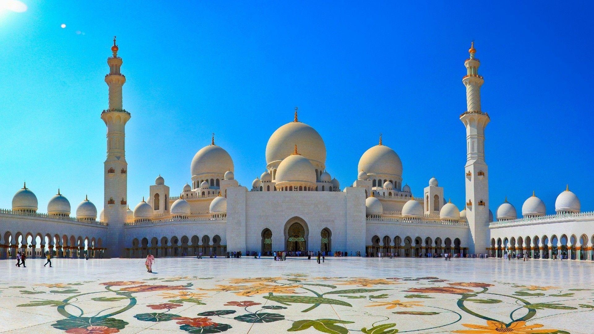 1920x1080 Abu Dhabi Mosque Uae  #abu dhabi mosque, Desktop