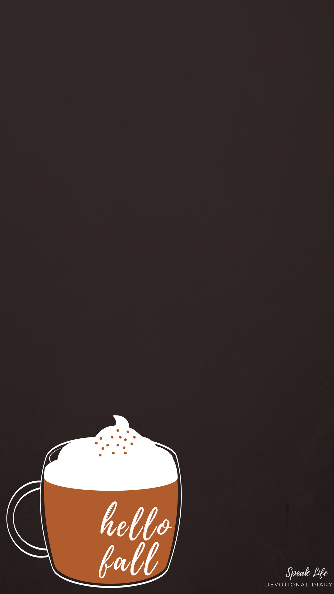 1080x1920 Hello Fall Pumpkin Spice latte phone background. iPhone wallpaper fall, Fall background iphone, Hello autumn, Phone