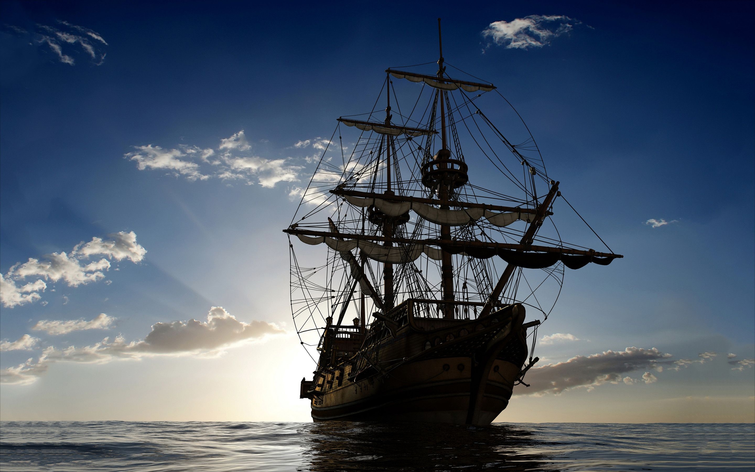 2880x1800 Sailing Ship Wallpaper, Desktop