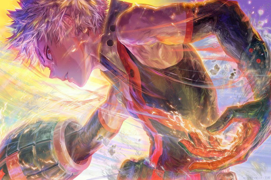 1100x730 EXPLODE KILL KING LORD (Katsuki Bakugou), Desktop