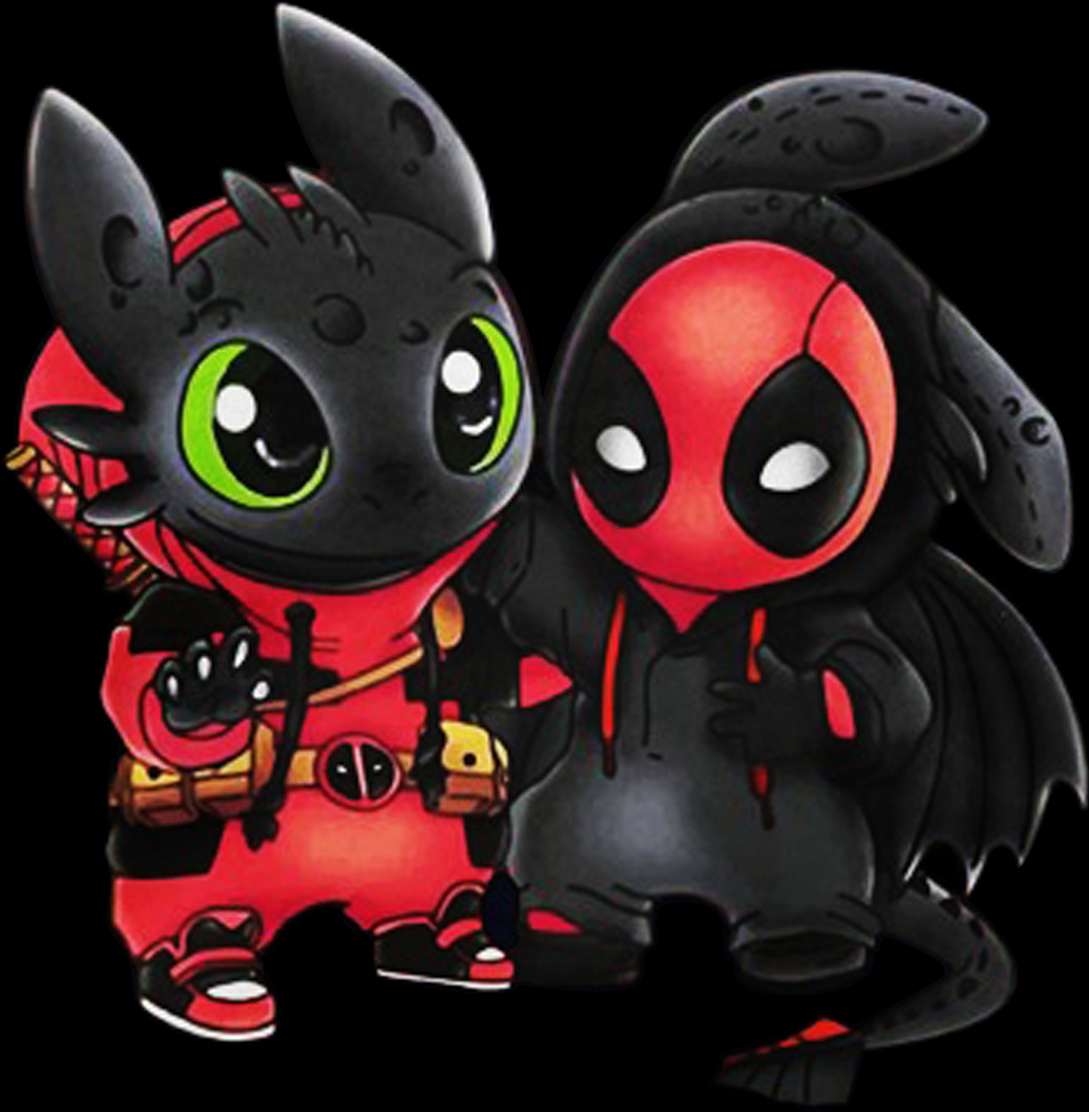 2190x2240 Baby Deadpool Cartoon Wallpaper, Phone