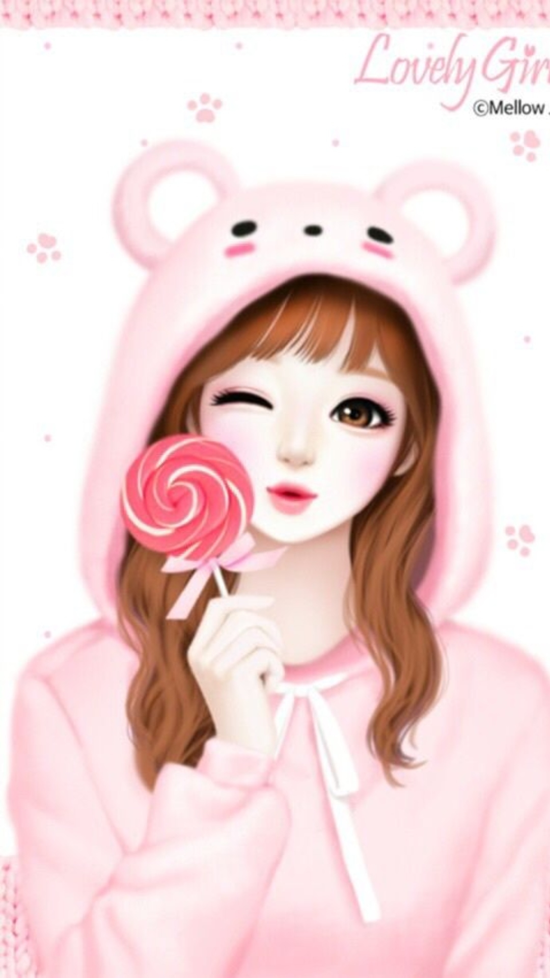 1080x1920 Cute Cartoon Girl Wallpaper Cute Cartoon Girl Wallpaper Download, Phone