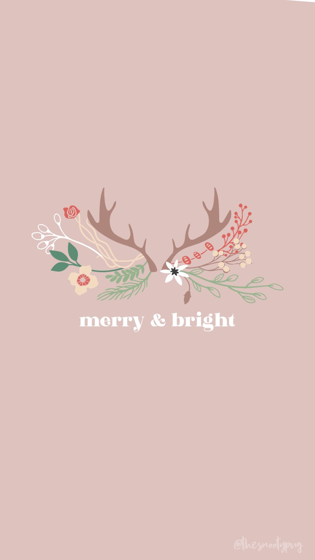 1080x1920 Pink trendy Christmas wallpaper background. ลายเส้นดูเดิ้ล, การ์ดคริสต์มาส, คริสต์มาส, Phone