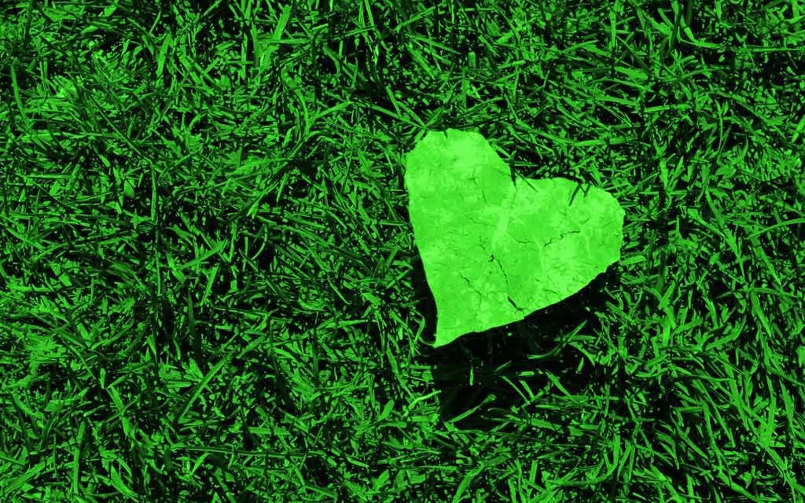 1600x1000 Top Wallpaper Desktop: Green Heart Wallpaper, Desktop