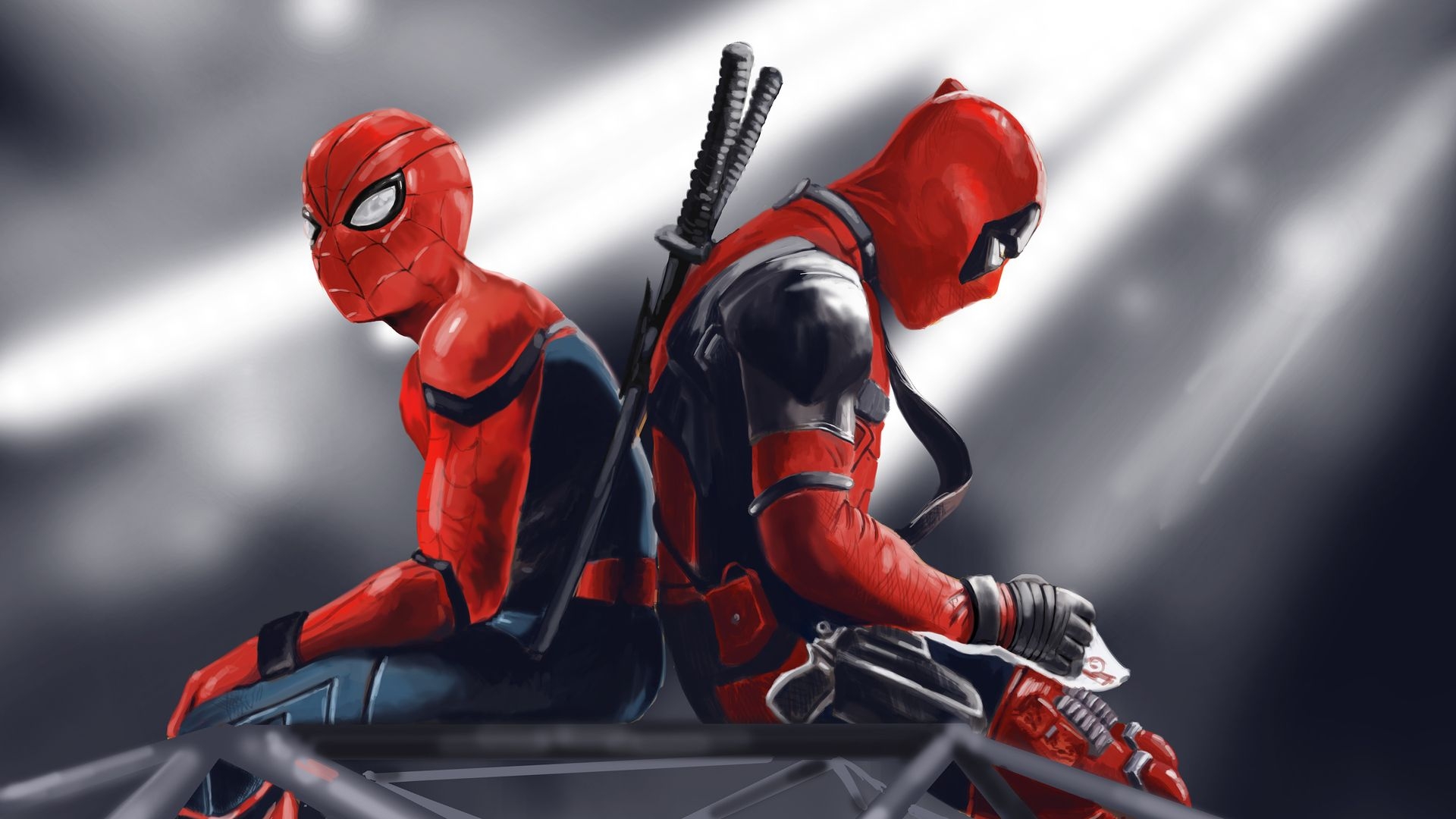 1920x1080 Spidey And Deadpool Laptop Full HD 1080P HD 4k, Desktop