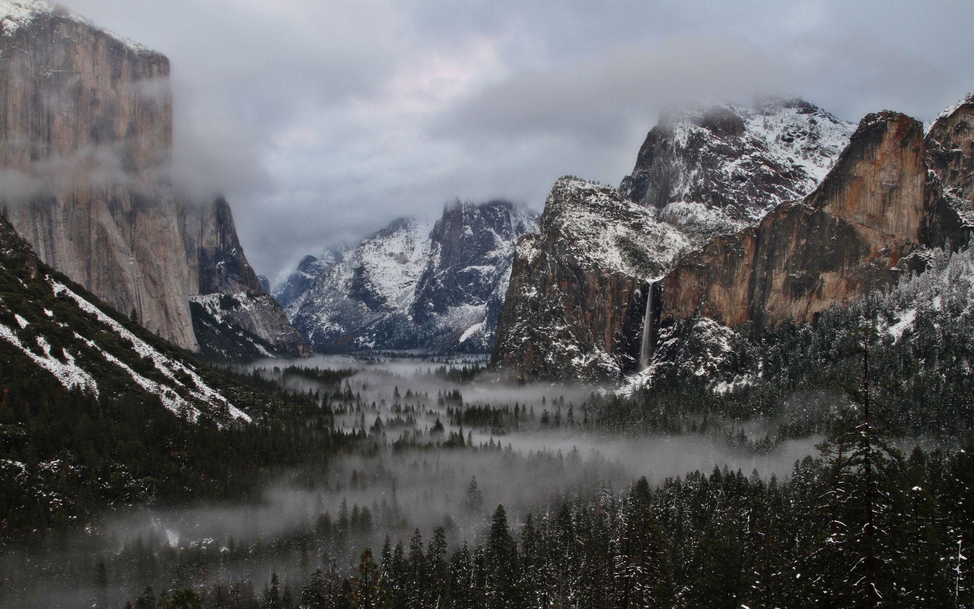 1920x1200 Free Yosemite Wallpaper Valley in Winter, Desktop