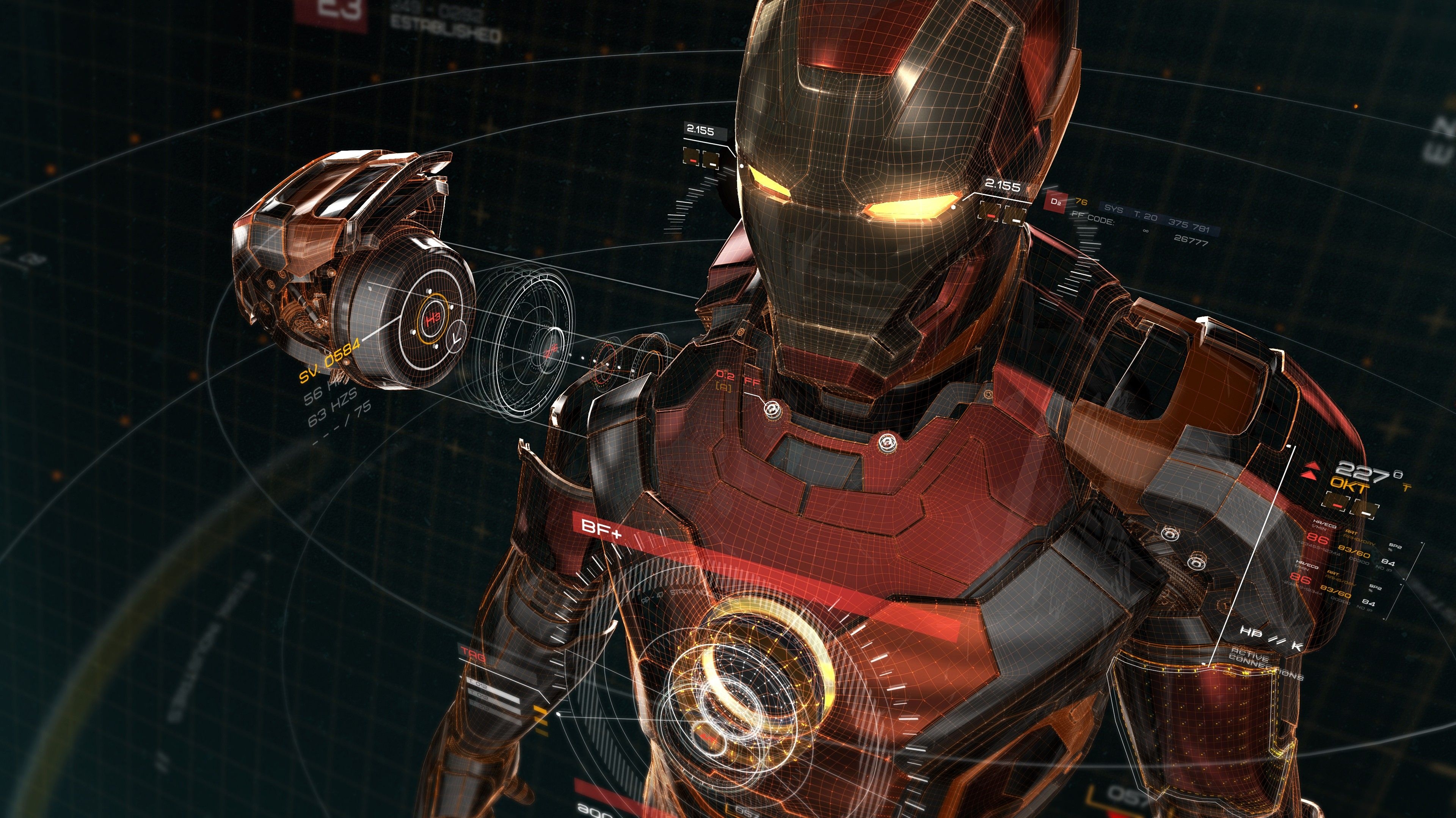 3840x2160 Iron Man Technology Wallpaper Free Iron Man Technology Background, Desktop