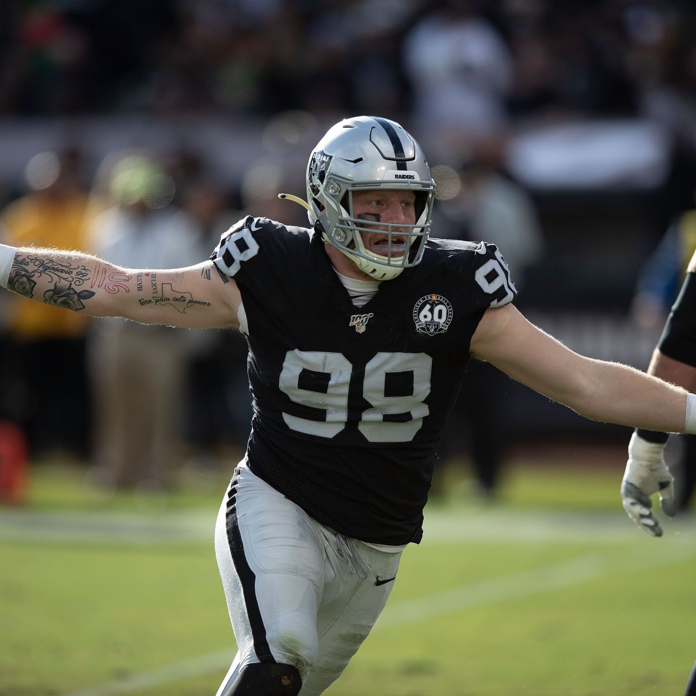 1400x1400 Raiders news: Maxx Crosby is latest young Raider to get team tattoo And Black Pride, Phone