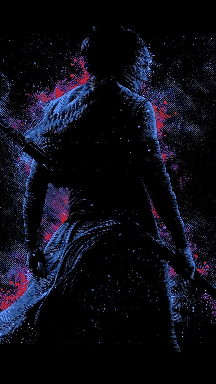 730x1300 HD wallpaper: Star Wars, Skywalker, amoled, dark, vertical, Phone