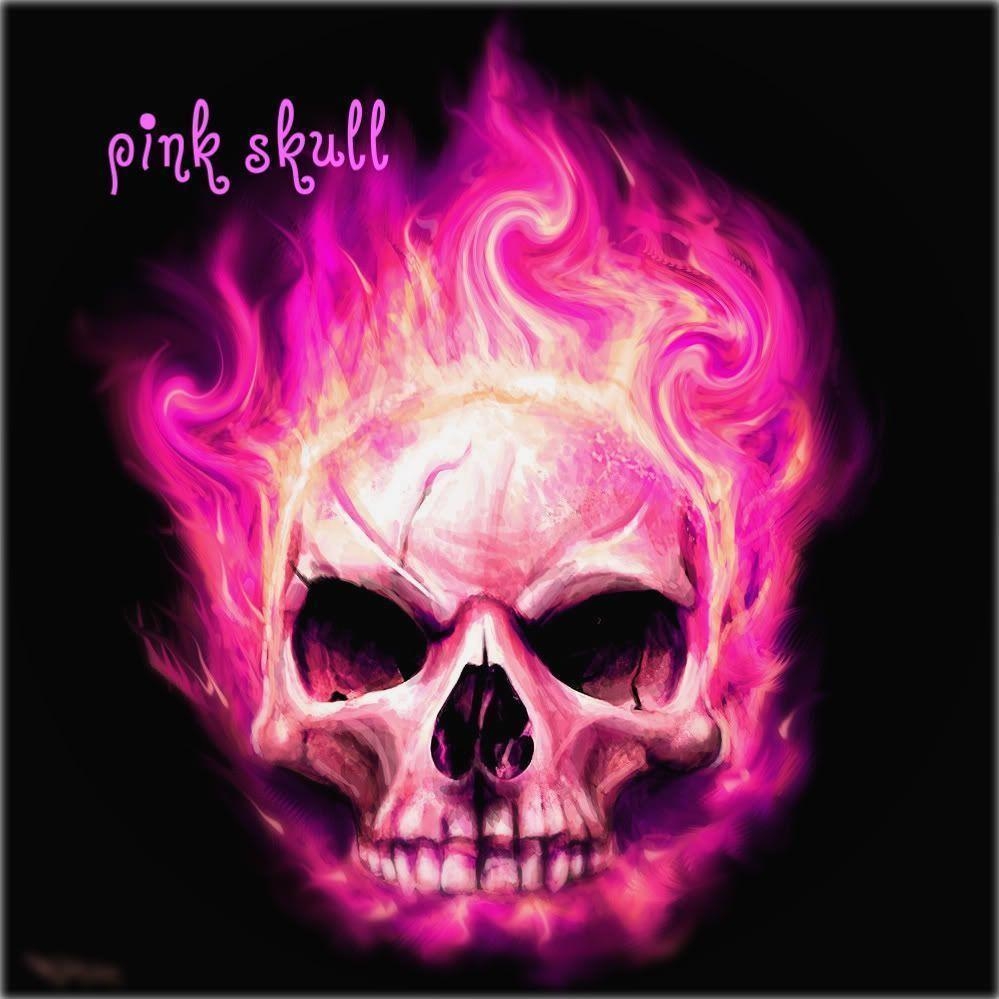 1000x1000 Wallpaper For > Pink Skull Background, Phone