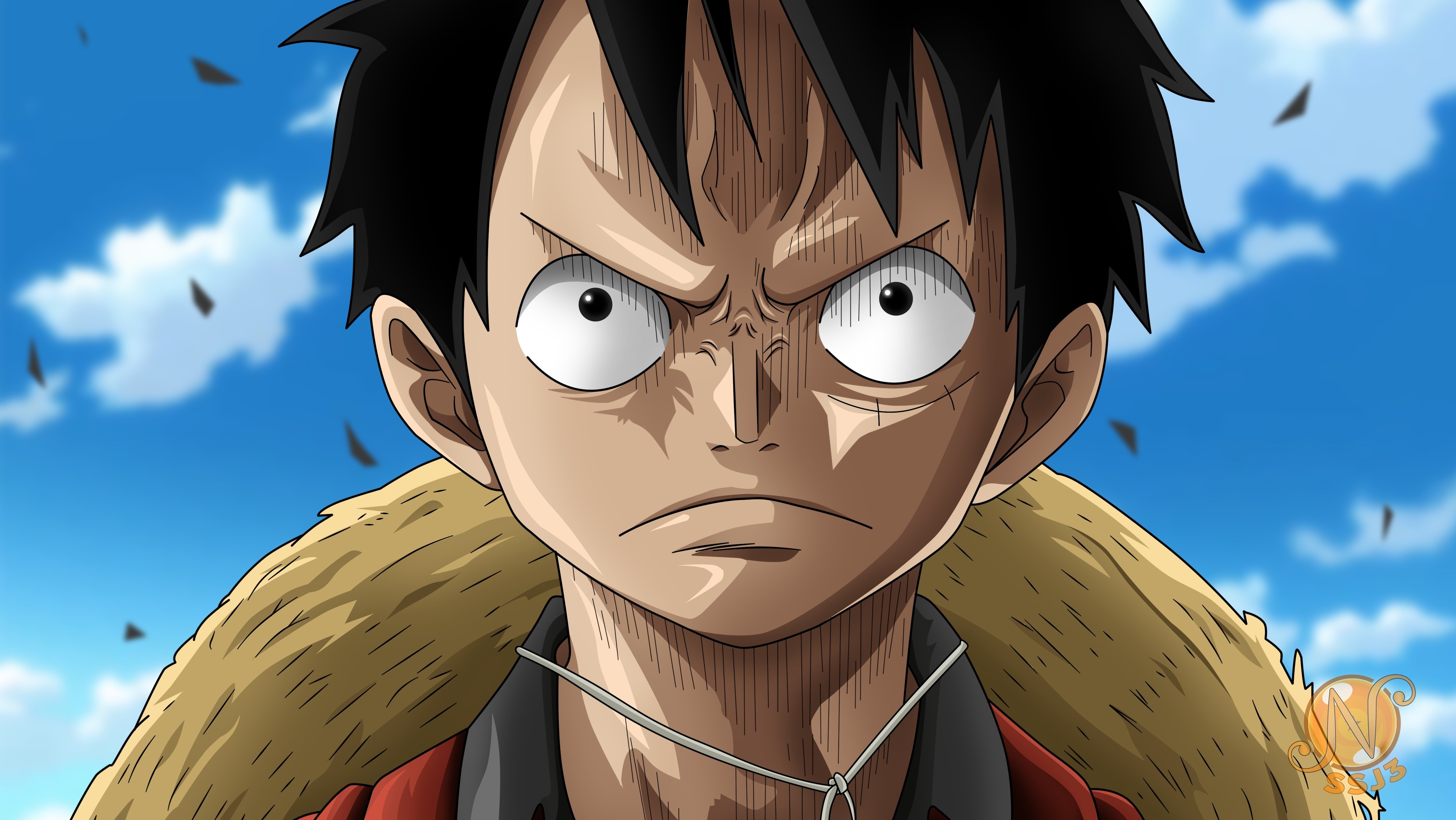 5000x2820 Luffy Face Wallpaper Free Luffy Face Background, Desktop