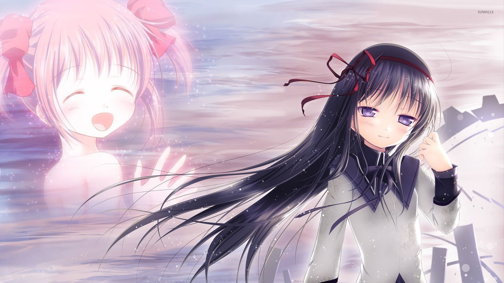 1920x1080 Homura and Madoka in Puella Magi Madoka Magica wallpaper, Desktop