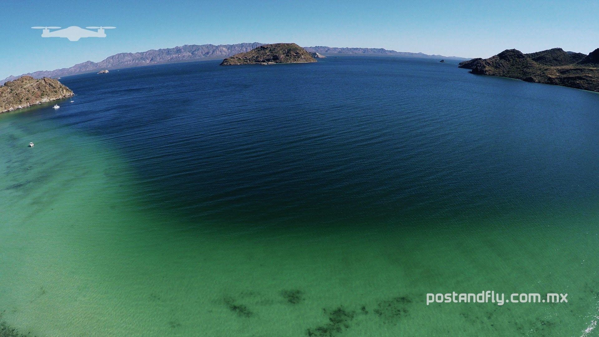 1920x1080 Conception Bay and Mulegé from the air, Baja California Sur, Desktop