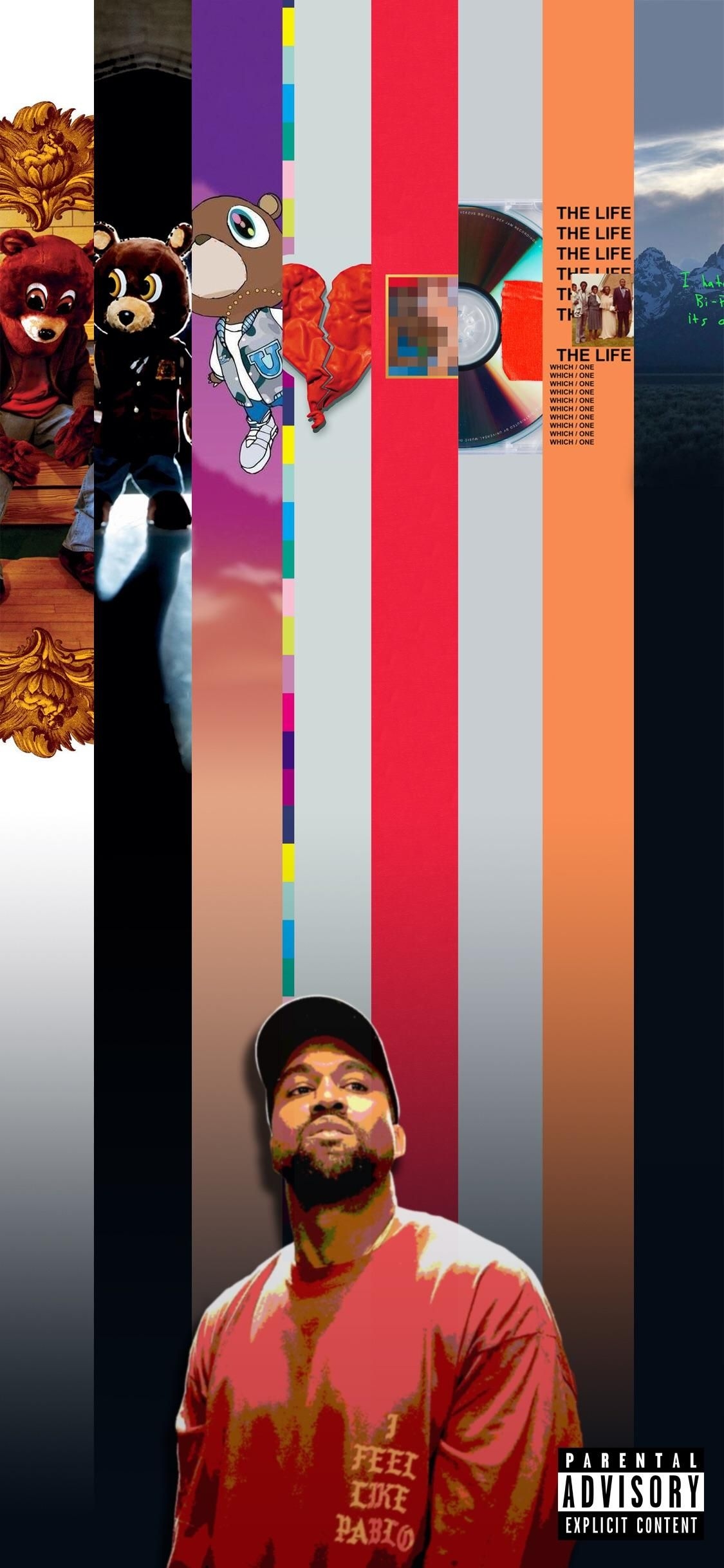 1130x2440 Kanye Albums Wallpaper. Kanye west wallpaper, Cover wallpaper, Kanye west albums, Phone