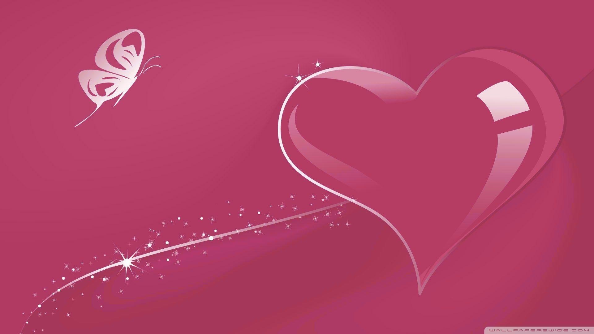 1920x1080 Valentines For > Pink Heart Desktop Wallpaper, Desktop