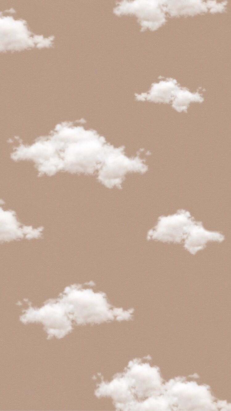 750x1340 cloud background, brown background, aesthetic background. Cloud, Phone