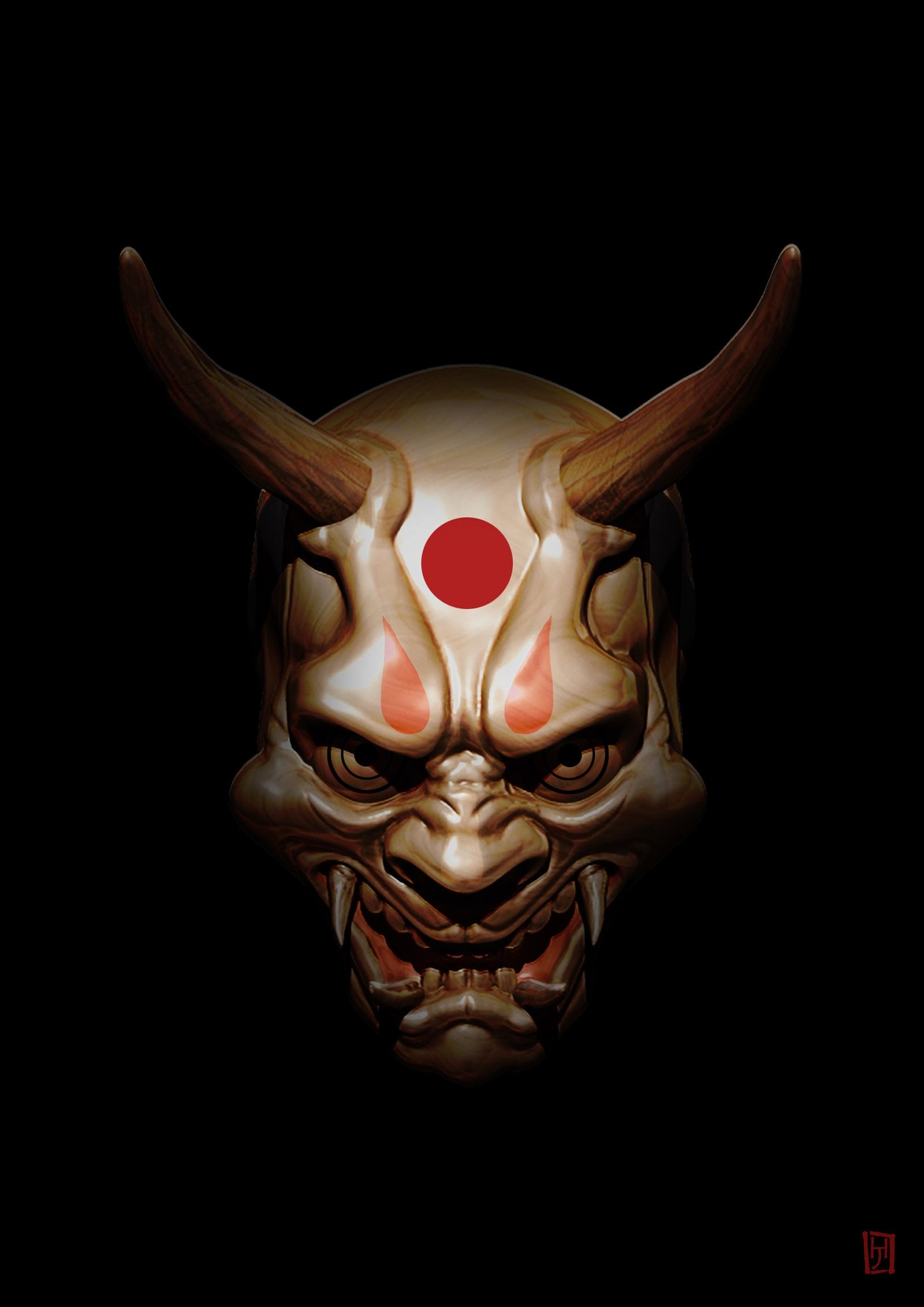 1600x2270 Free download Samurai Demon Mask Wallpaper Top Samurai Demon Mask [] for your Desktop, Mobile & Tablet. Explore Oni Wallpaper. Oni Wallpaper, Oni Mask Wallpaper, Oni Akuma Wallpaper, Phone