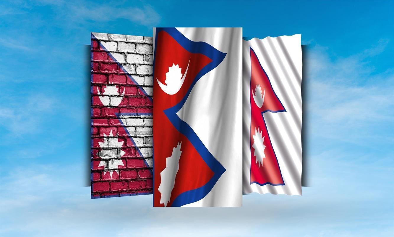 1340x800 Nepal Flag Wallpaper for Android, Desktop